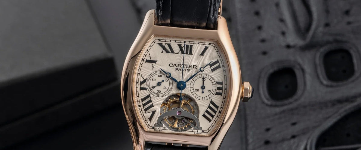 Cartier Tortue Tourbillon Monodrücker Chronograph