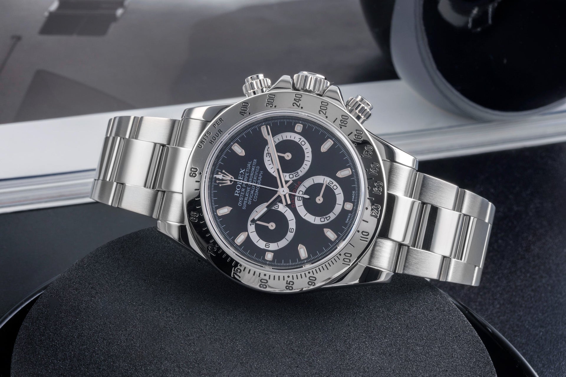 Rolex Daytona schwarzes Zifferblatt