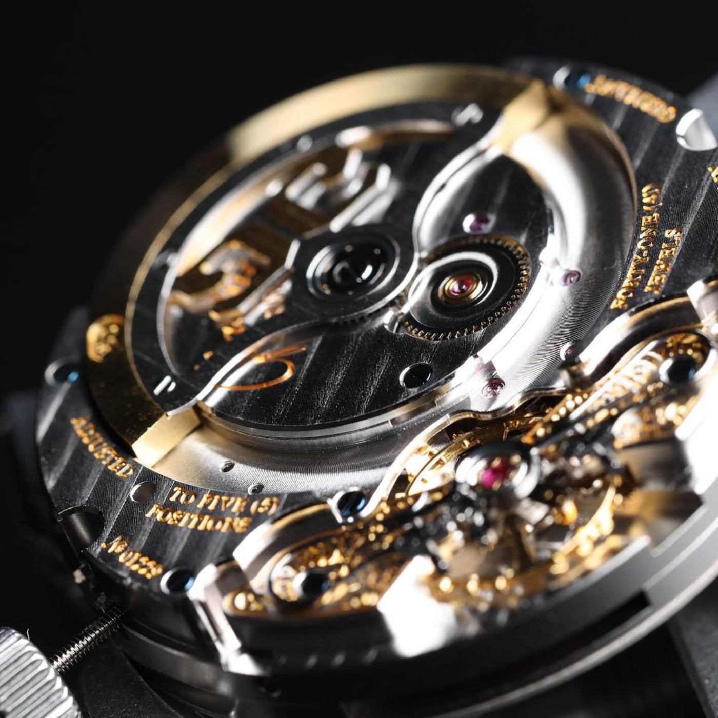 Mechanisches Uhrwerk Nahaufnahme