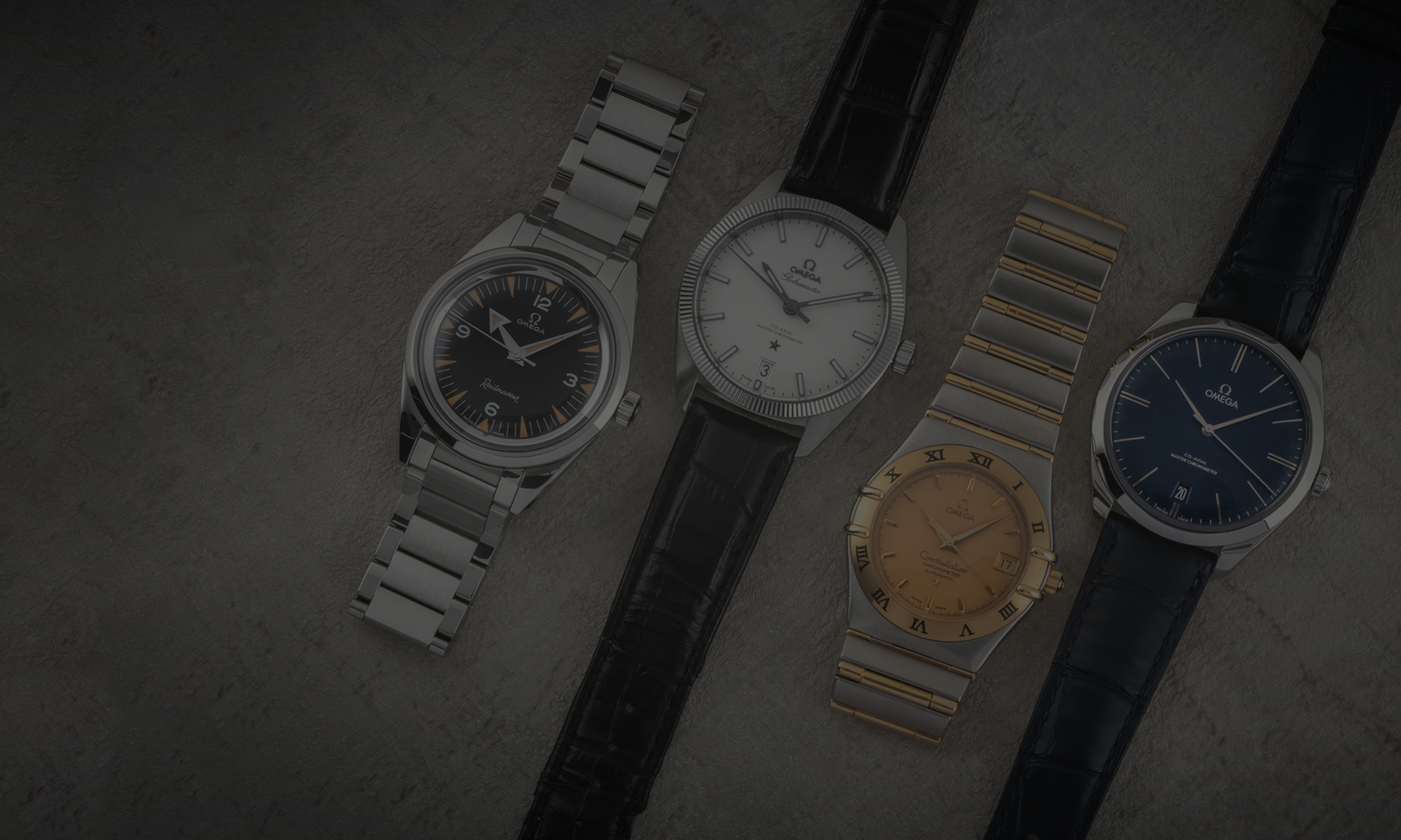 Omega Seamaster, Railmaster und Constellation Uhren