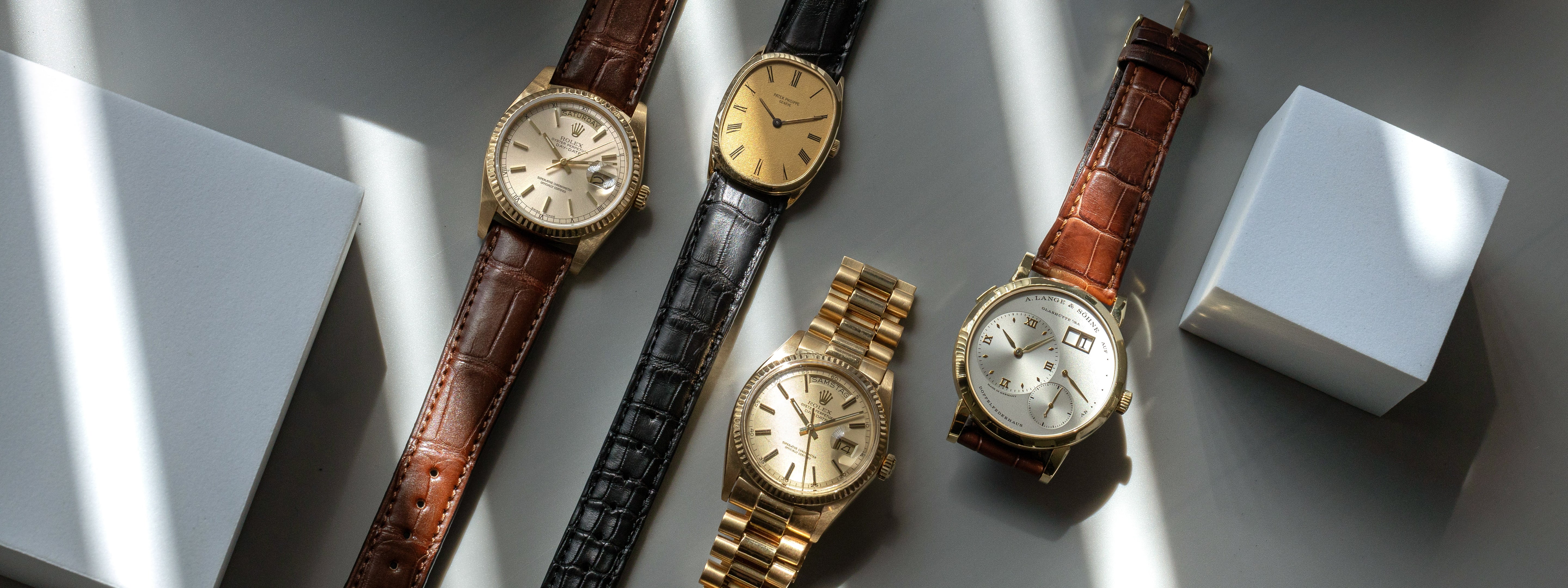 Vintage Uhren von Rolex, Patek Philippe und Lange & Söhne