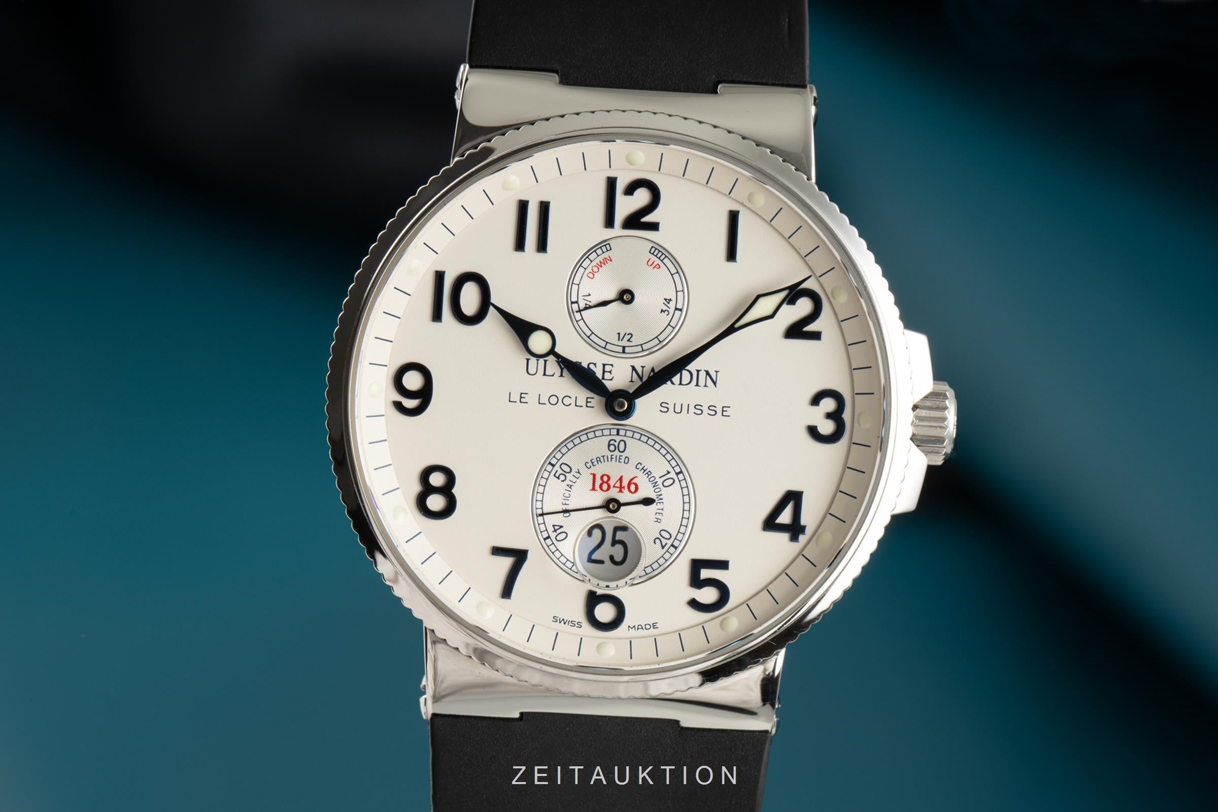 Ulysse Nardin Marine Chronometer acero automático reloj para caballeros 263-66  [2100029]