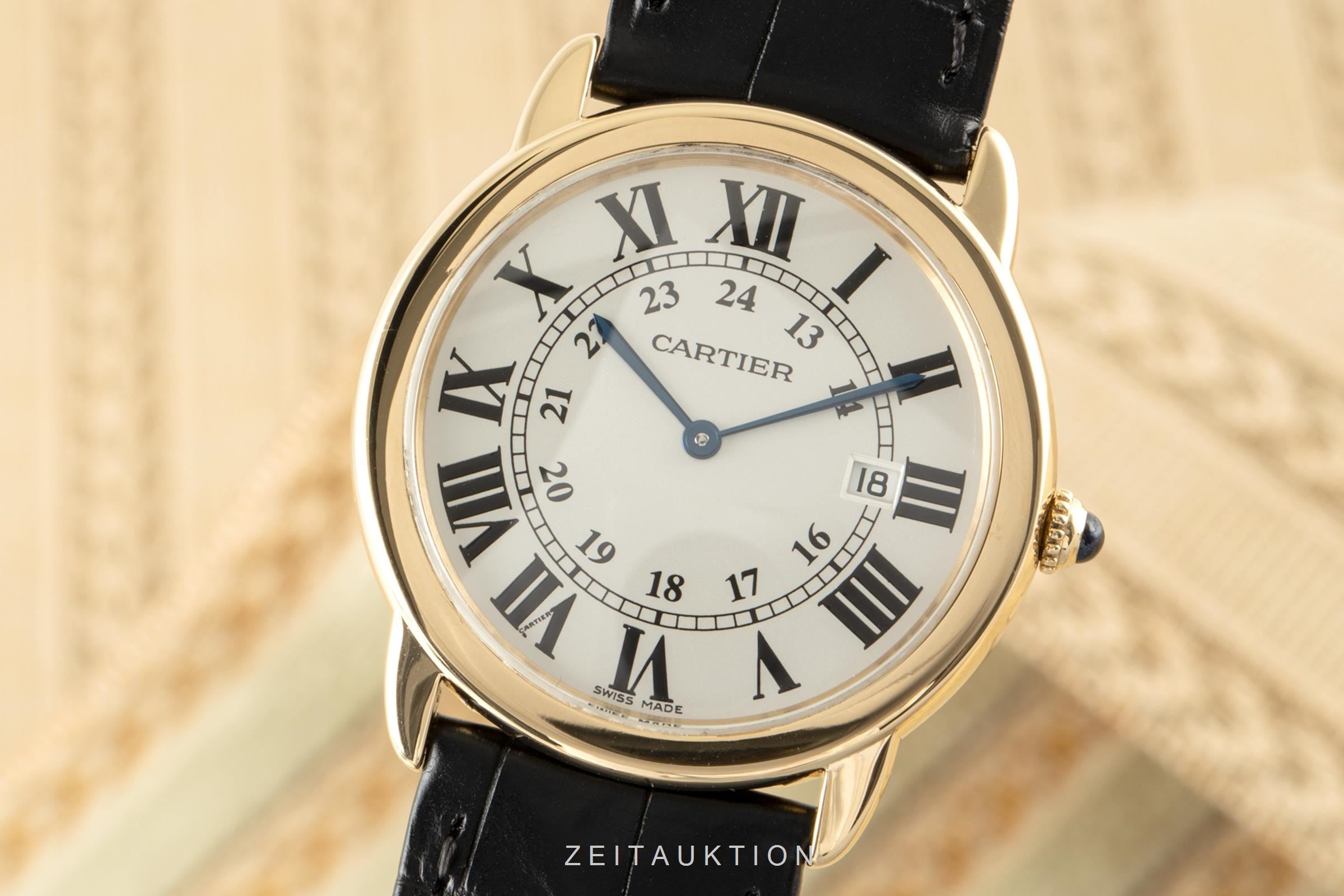 Cartier Ronde Solo oro de 18 quilates cuarzo reloj para caballeros W6700455, 2988 LP: 6450EUR  [2100049]
