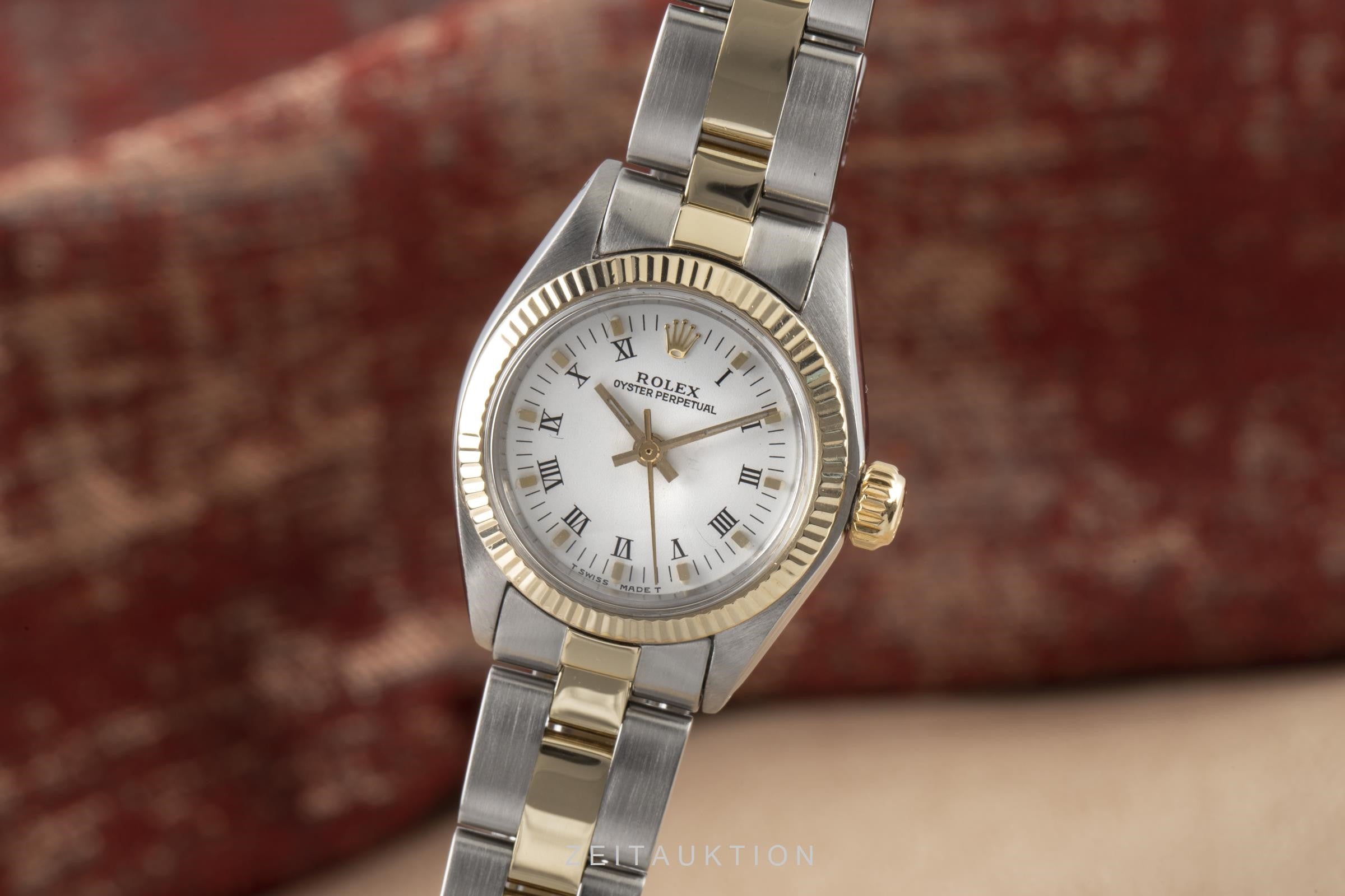 Rolex Oyster Perpetual acero / oro automático reloj para damas  6719  [2100106]