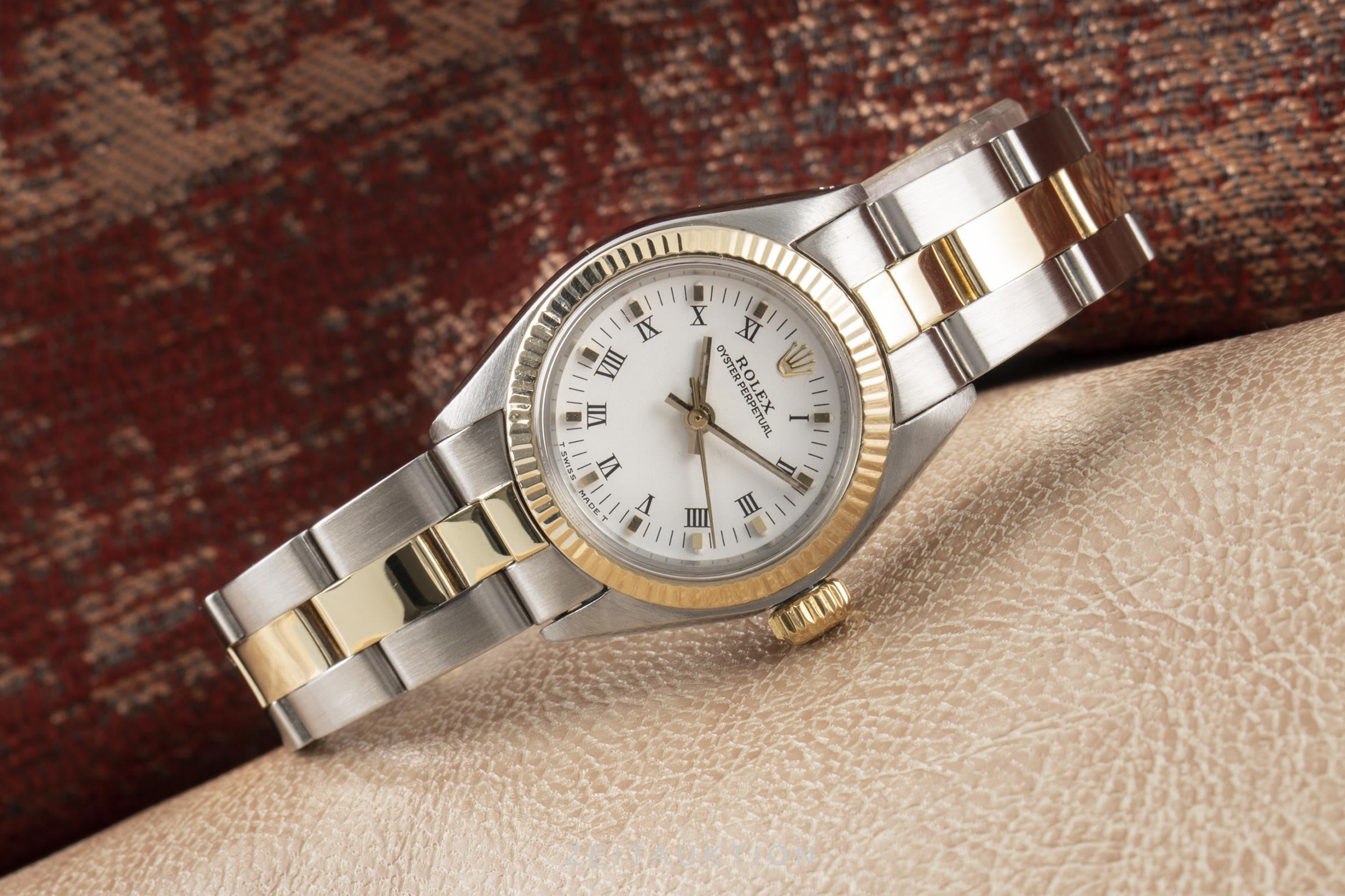 Rolex Oyster Perpetual steel / gold automatic women's watch 6719  [2100106]