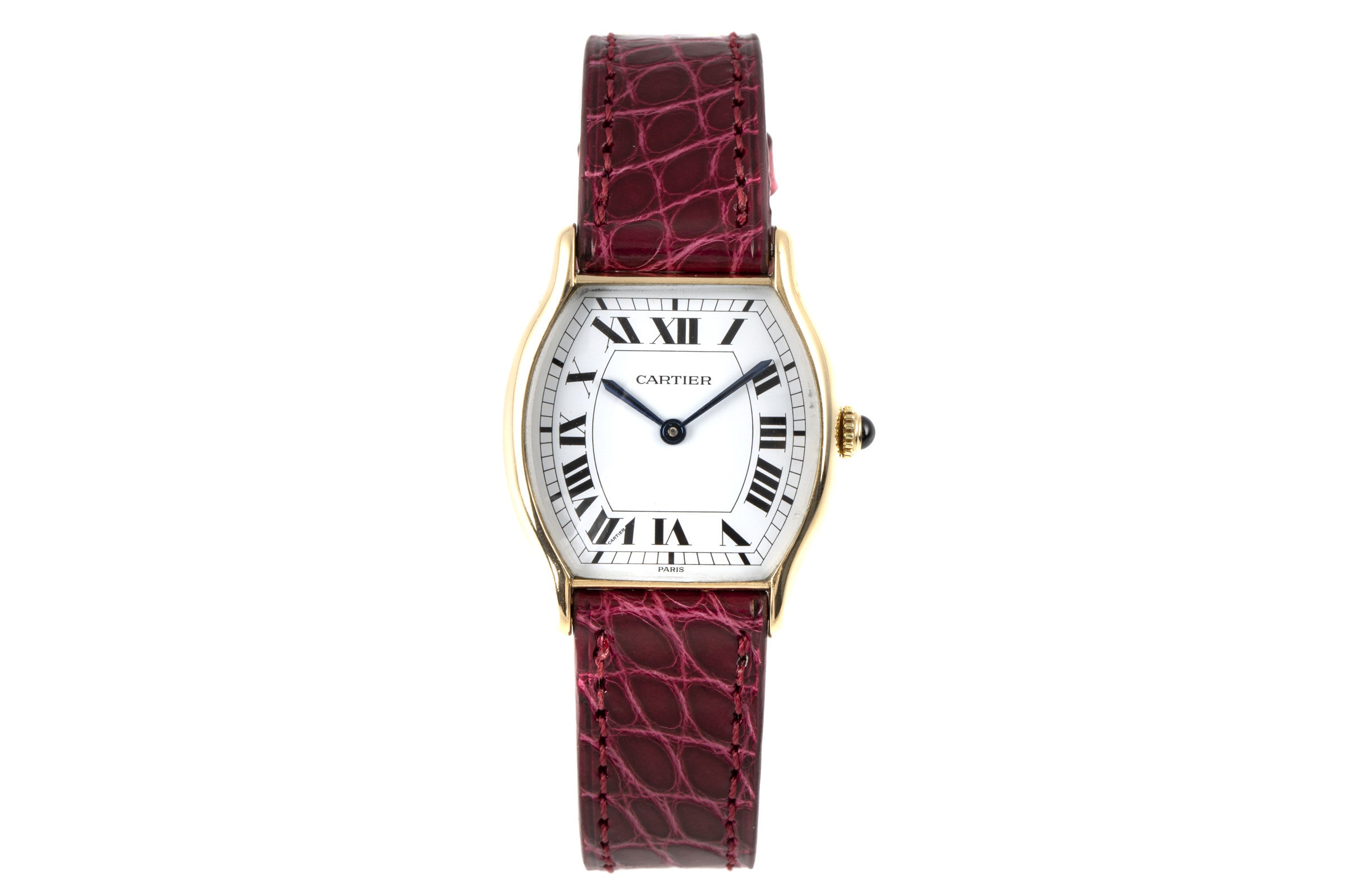 Cartier Tortue Lady 18K (0,750) Gelbold Handaufzug Damenuhr Gold Klassiker [2100223]