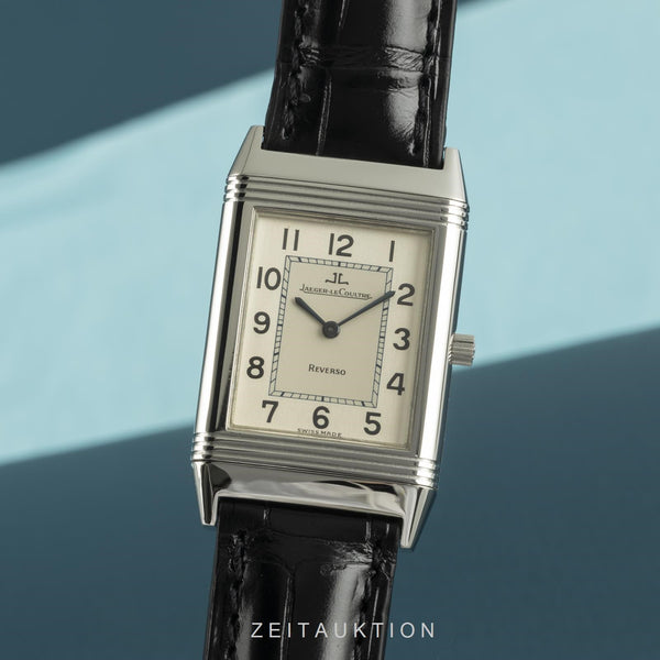 Jaeger LeCoultre Reverso acciaio carica manuale orologio da uomo 250.8.86  [2101431]
