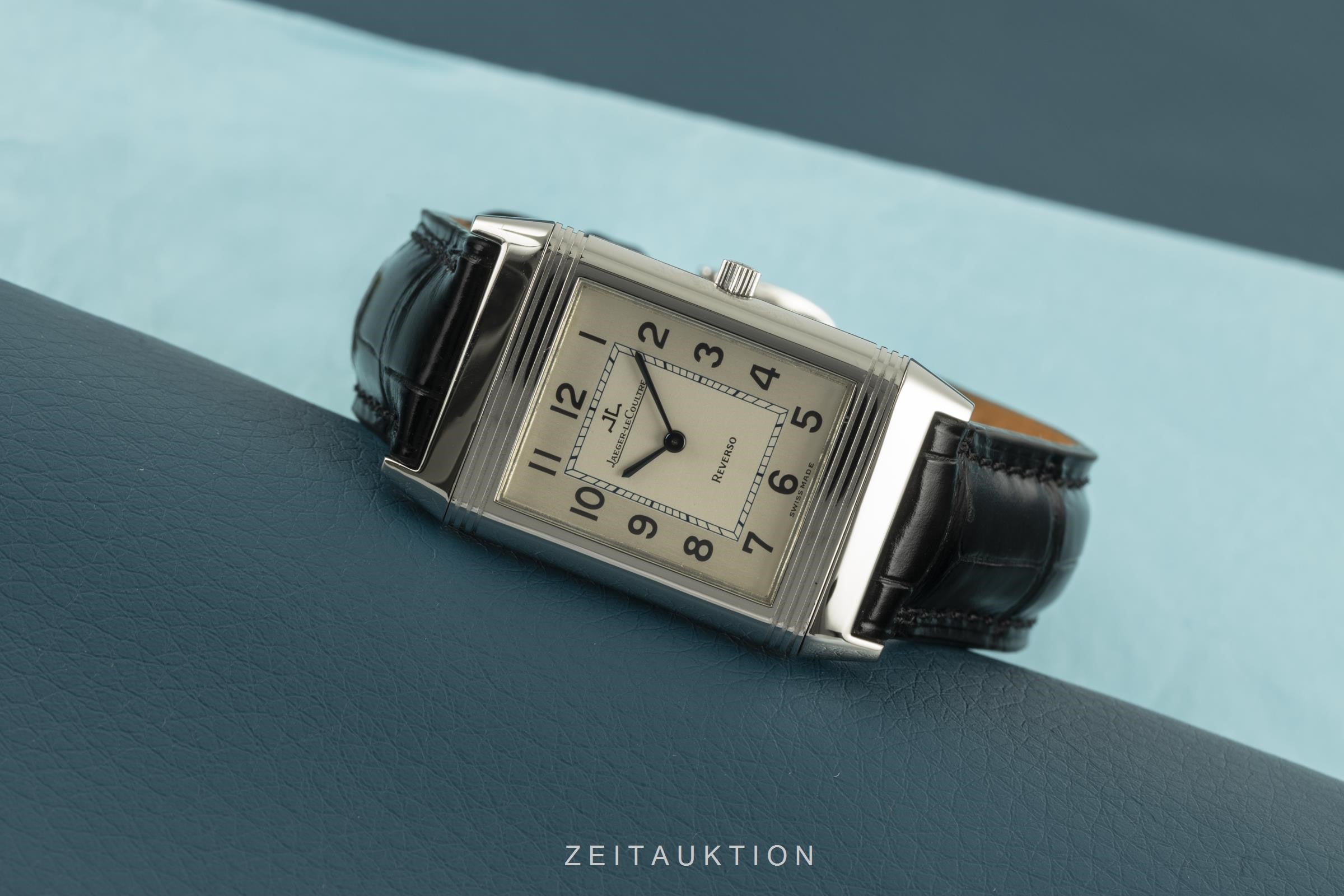 Jaeger LeCoultre Reverso acciaio carica manuale orologio da uomo 250.8.86  [2101431]