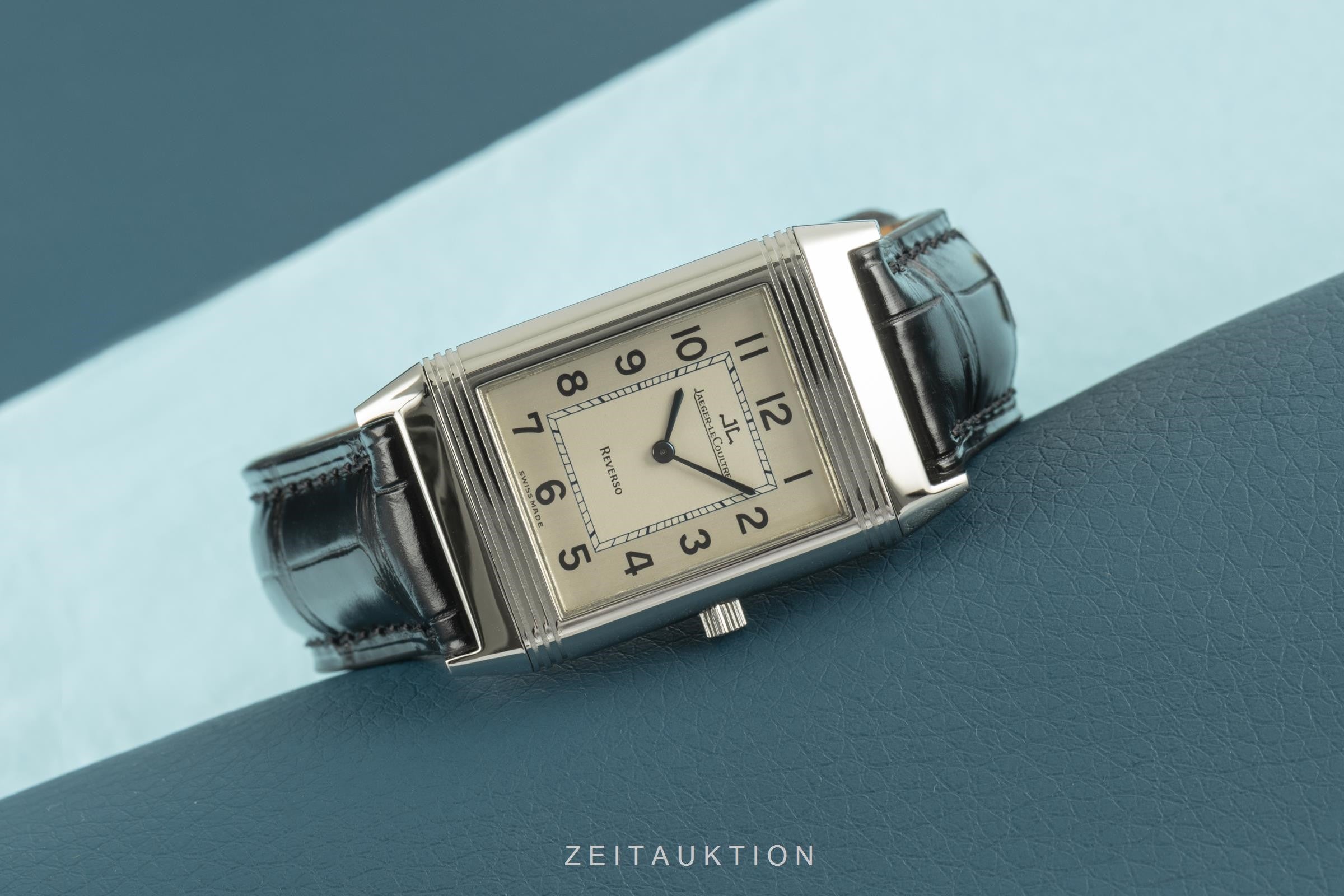 Jaeger LeCoultre Reverso acciaio carica manuale orologio da uomo 250.8.86  [2101431]