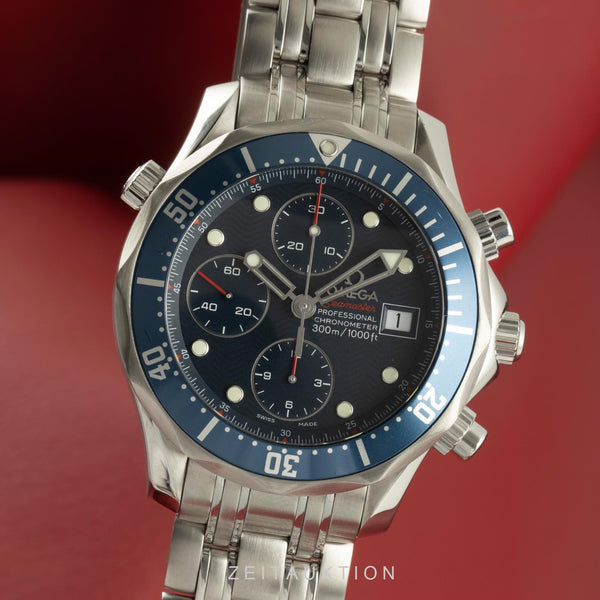 Omega Seamaster chronograph steel automatic men's watch 2225.80.00, 178.0522  [2101499]