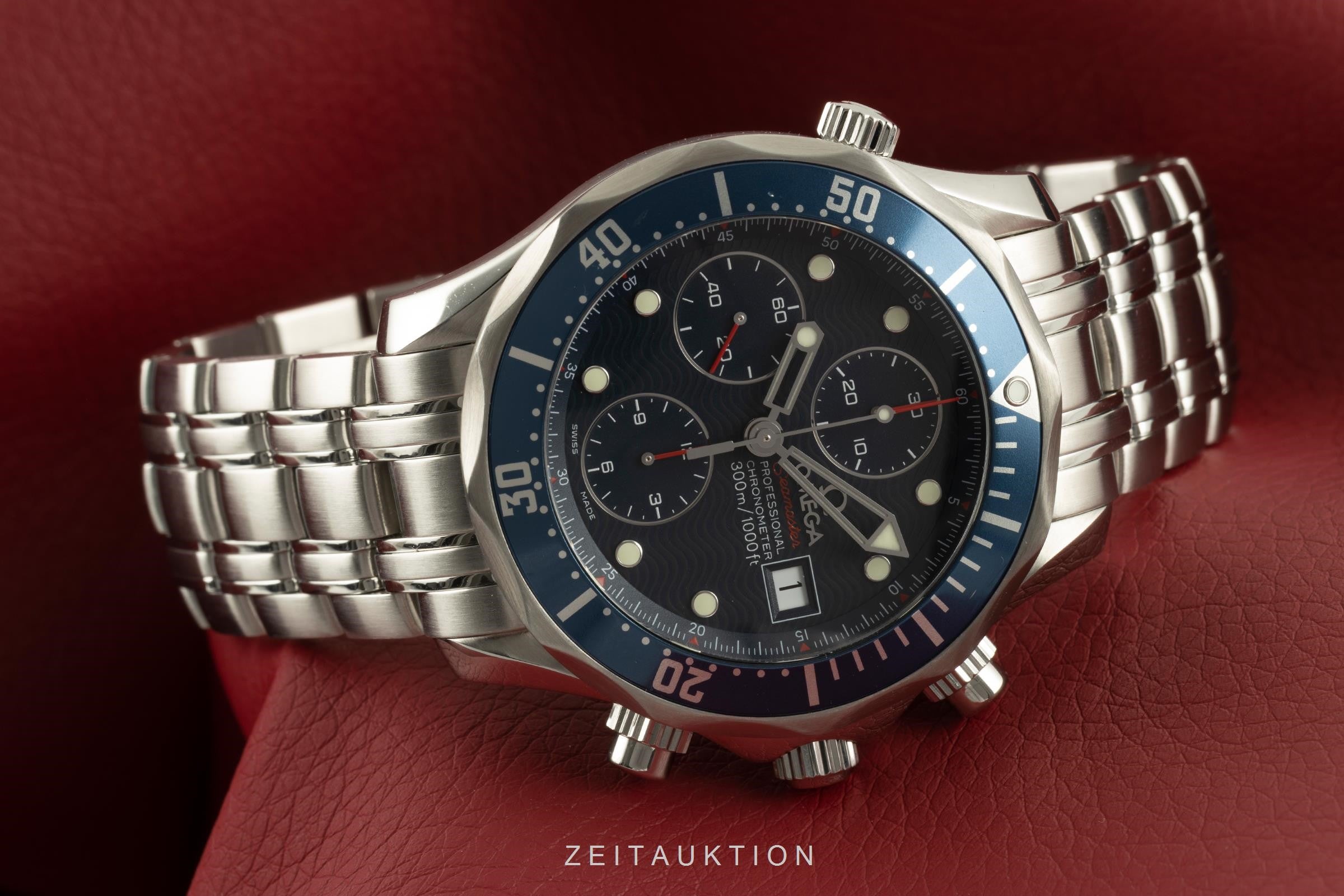 Omega Seamaster chronograph steel automatic men's watch 2225.80.00, 178.0522  [2101499]