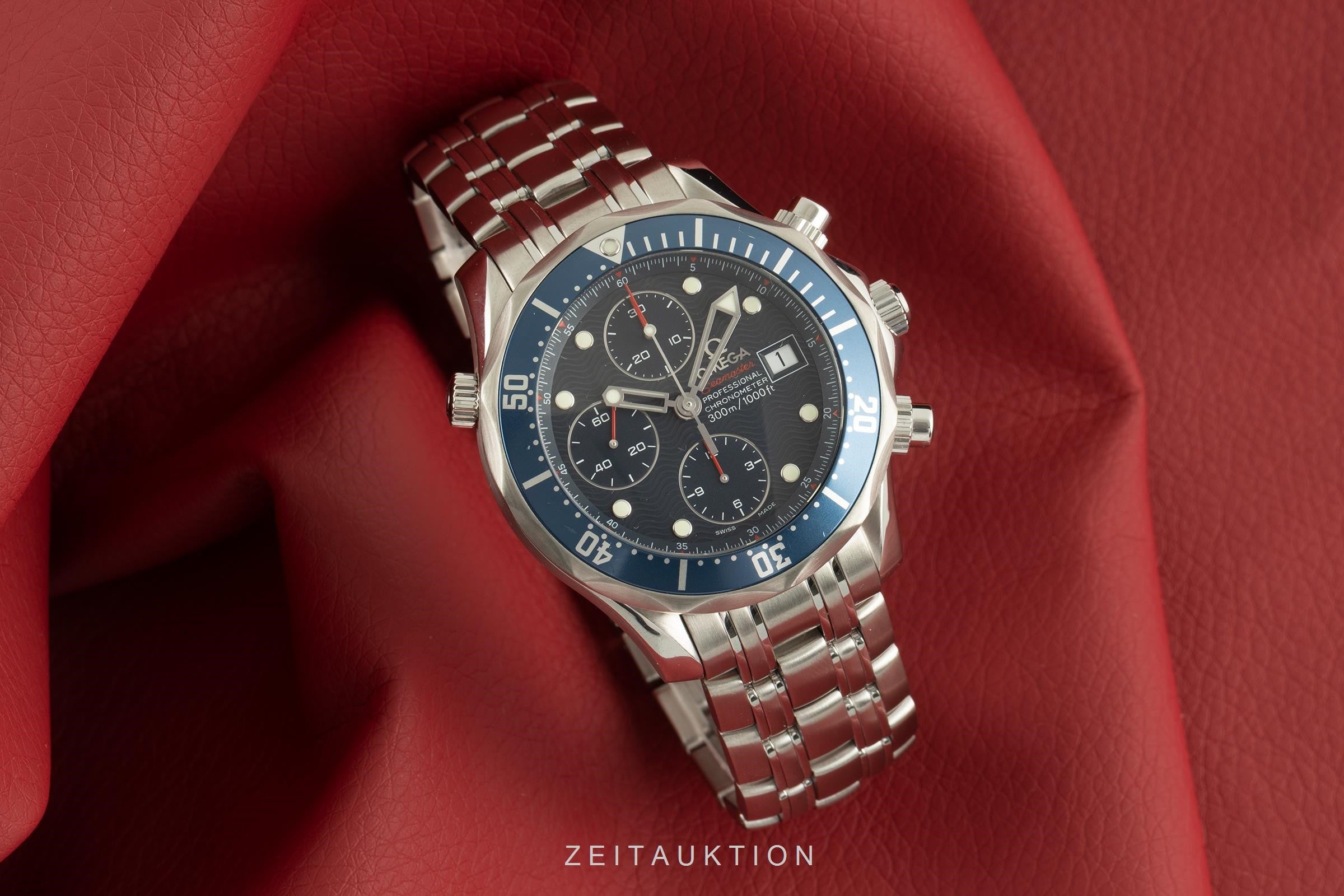 Omega Seamaster chronograph steel automatic men's watch 2225.80.00, 178.0522  [2101499]