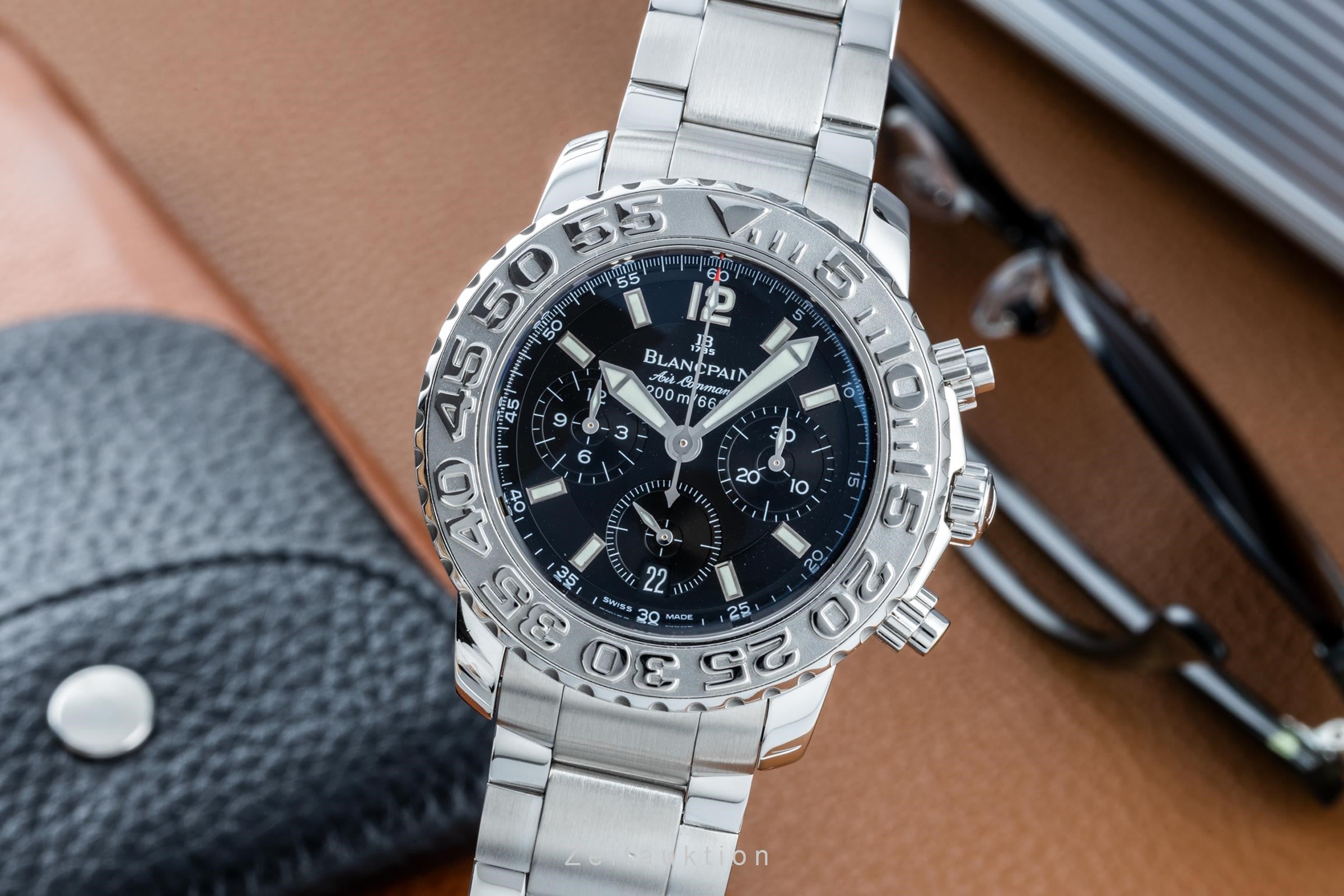 Blancpain Air Command chronograph steel automatic men's watch 2285F-1130-64BDS  [2101573]