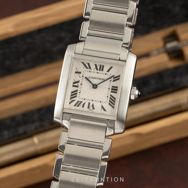 Cartier Tank Francaise acero cuarzo reloj para damas  2301  [2101727]