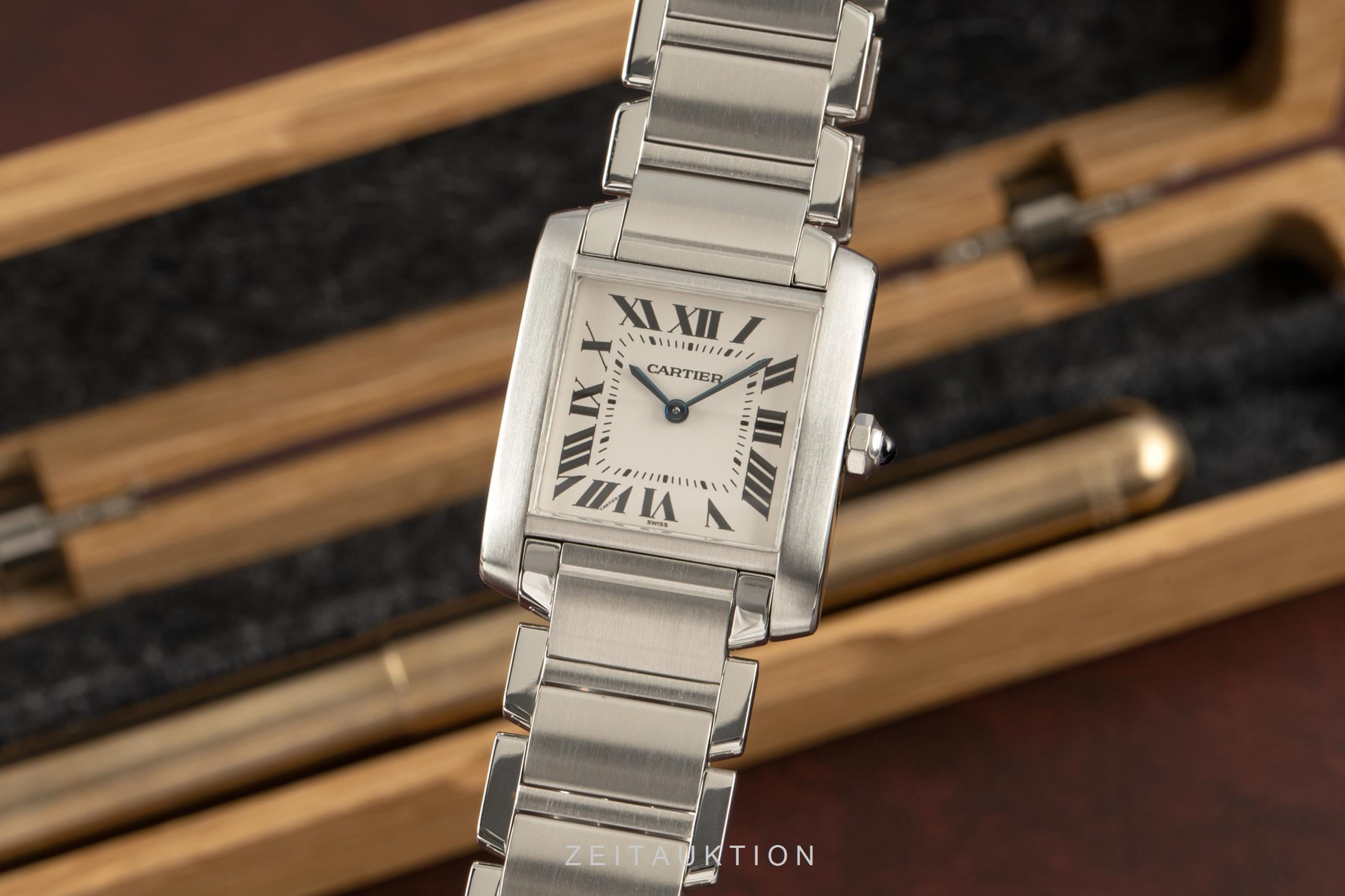 Cartier Tank Francaise steel quartz women's watch 2301  [2101727]