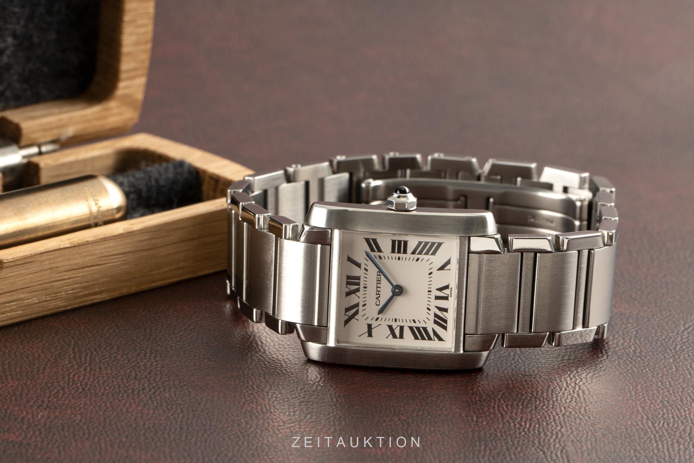 Cartier Tank Francaise acero cuarzo reloj para damas  2301  [2101727]
