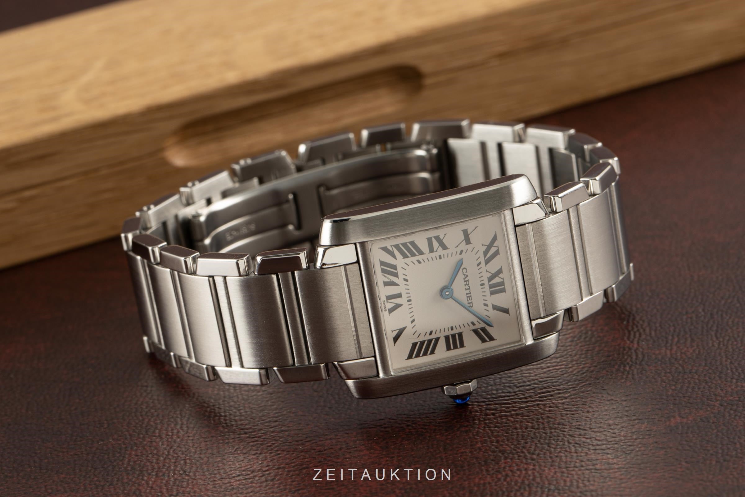 Cartier Tank Francaise acero cuarzo reloj para damas  2301  [2101727]