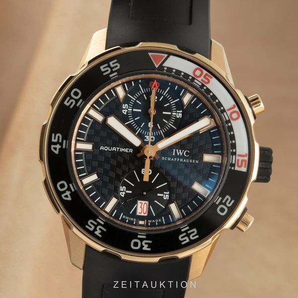 IWC Schaffhausen Aquatimer Chronograph 18K Gold Automatik Ref. IWIW376905 B&P [2102116]