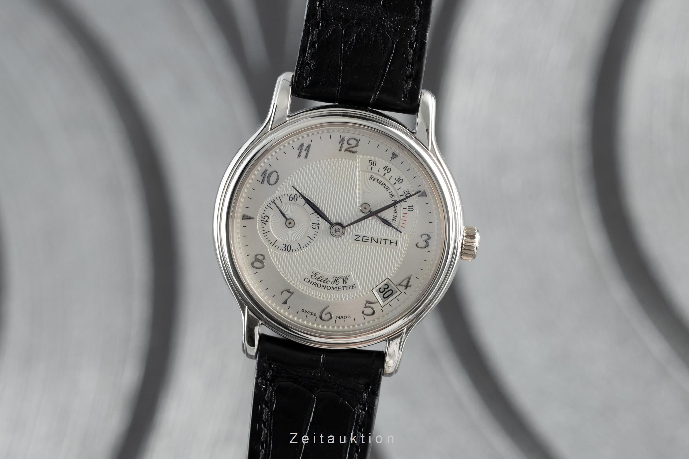 Zenith Elite platino cuerda manual reloj para caballeros 39.0240.655/01  [2102164]
