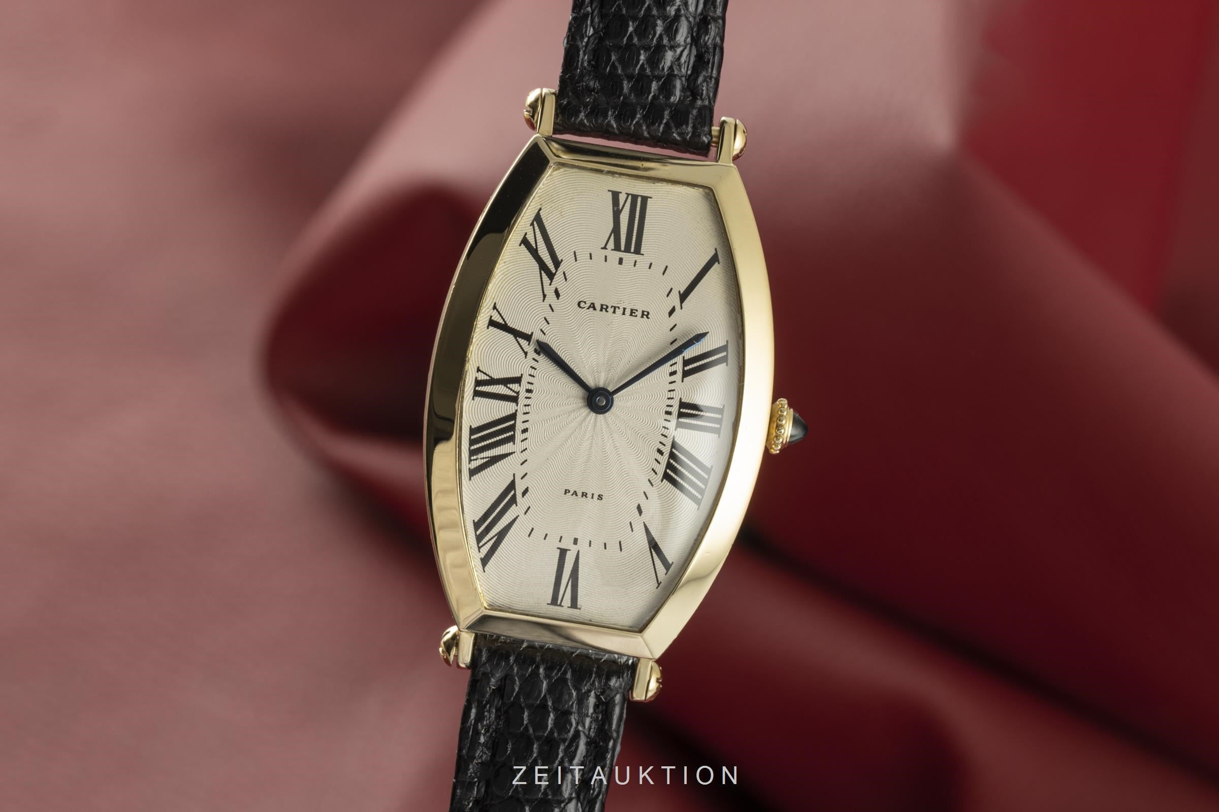 Cartier Tonneau oro de 18 quilates cuerda manual reloj para damas  594-91  [2102273]