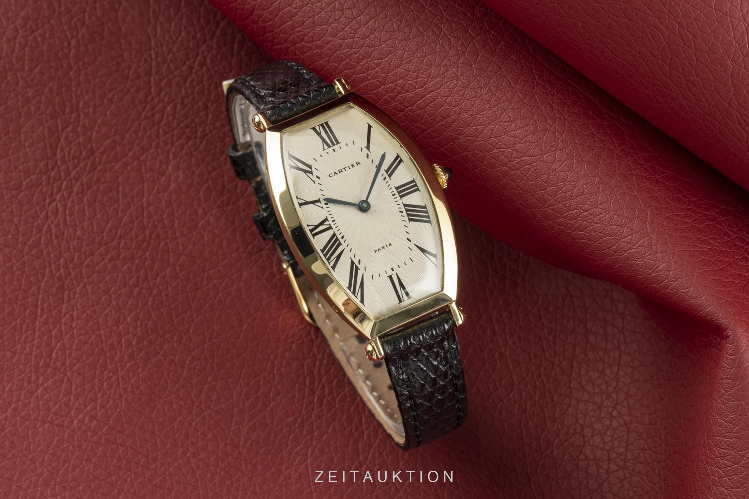 Cartier Tonneau or 18 ct à remontage manuel montre pour femmes 594-91  [2102273]