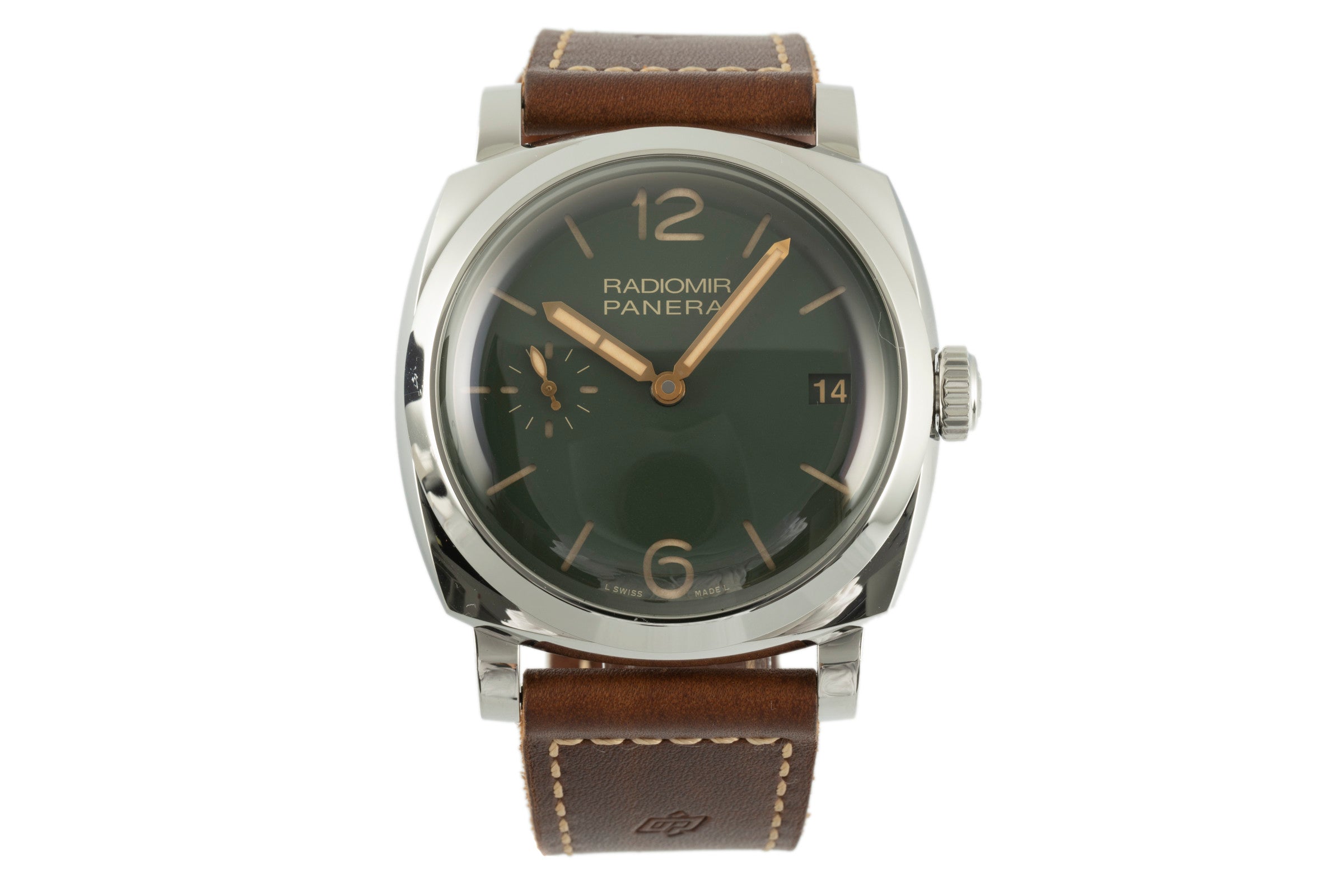 Panerai Radiomir acero cuerda manual reloj para caballeros PAM00736 LP: 8900EUR Limited  [2102488]