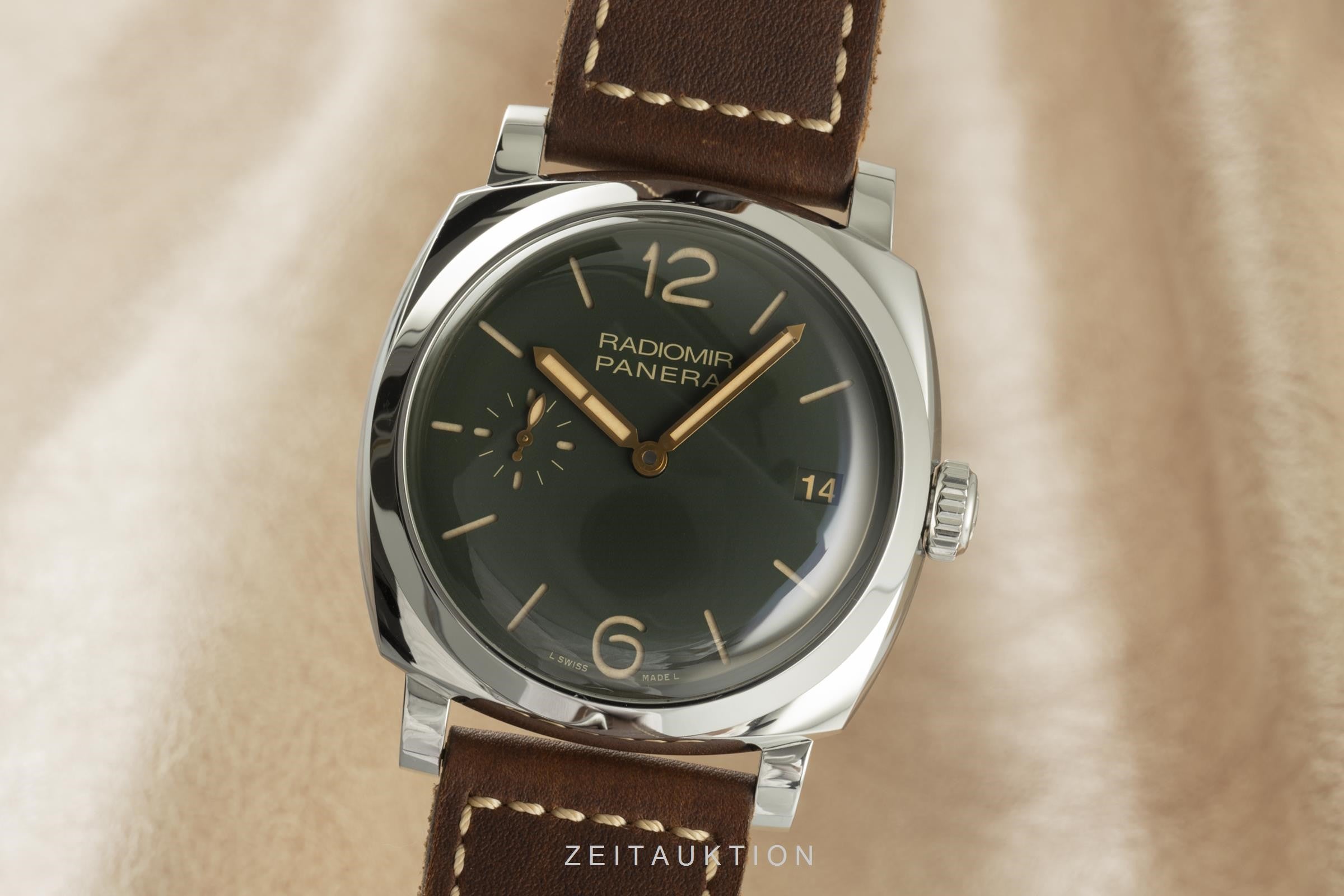 Panerai Radiomir acero cuerda manual reloj para caballeros PAM00736 LP: 8900EUR Limited  [2102488]