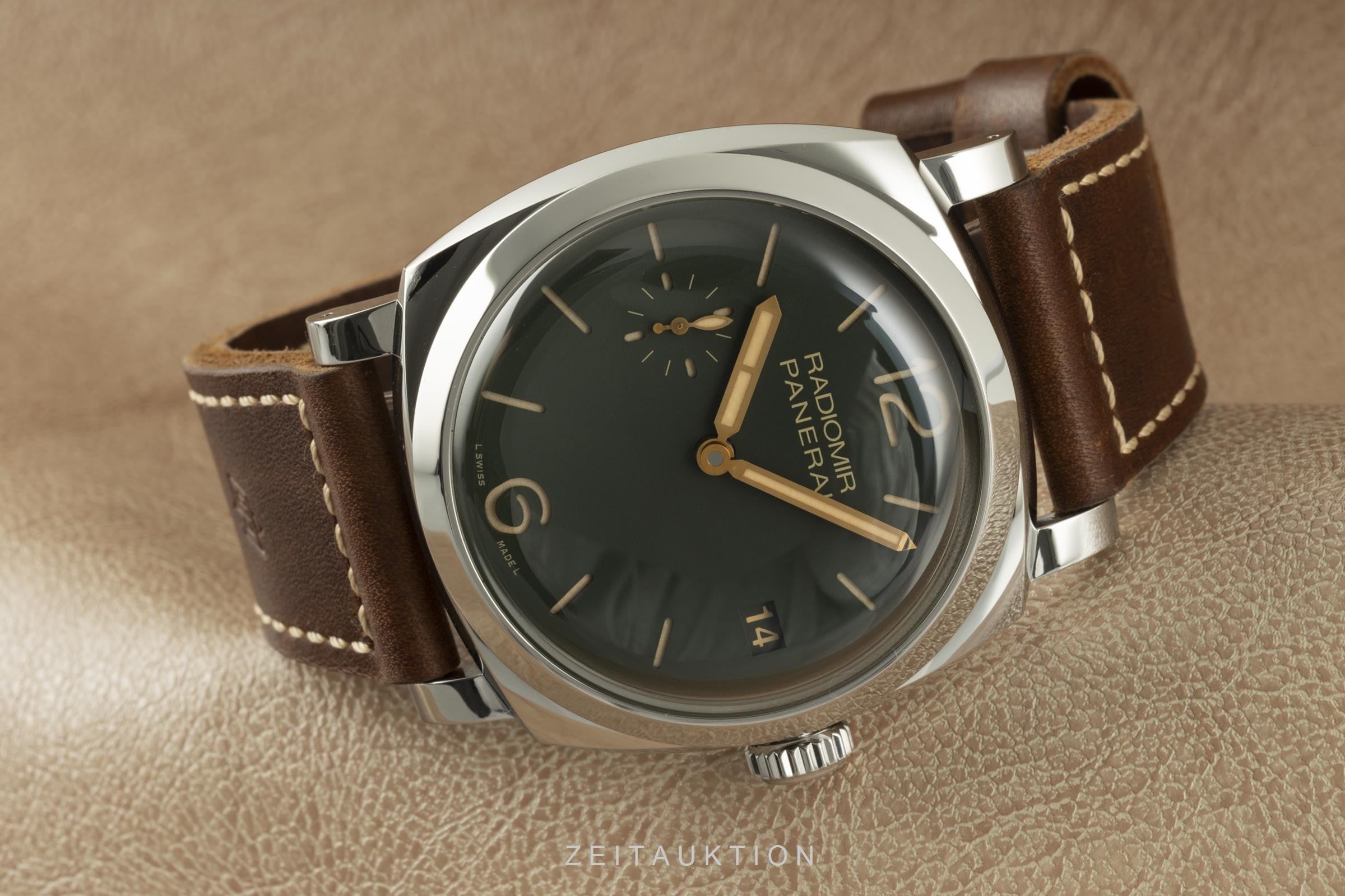 Panerai Radiomir acero cuerda manual reloj para caballeros PAM00736 LP: 8900EUR Limited  [2102488]