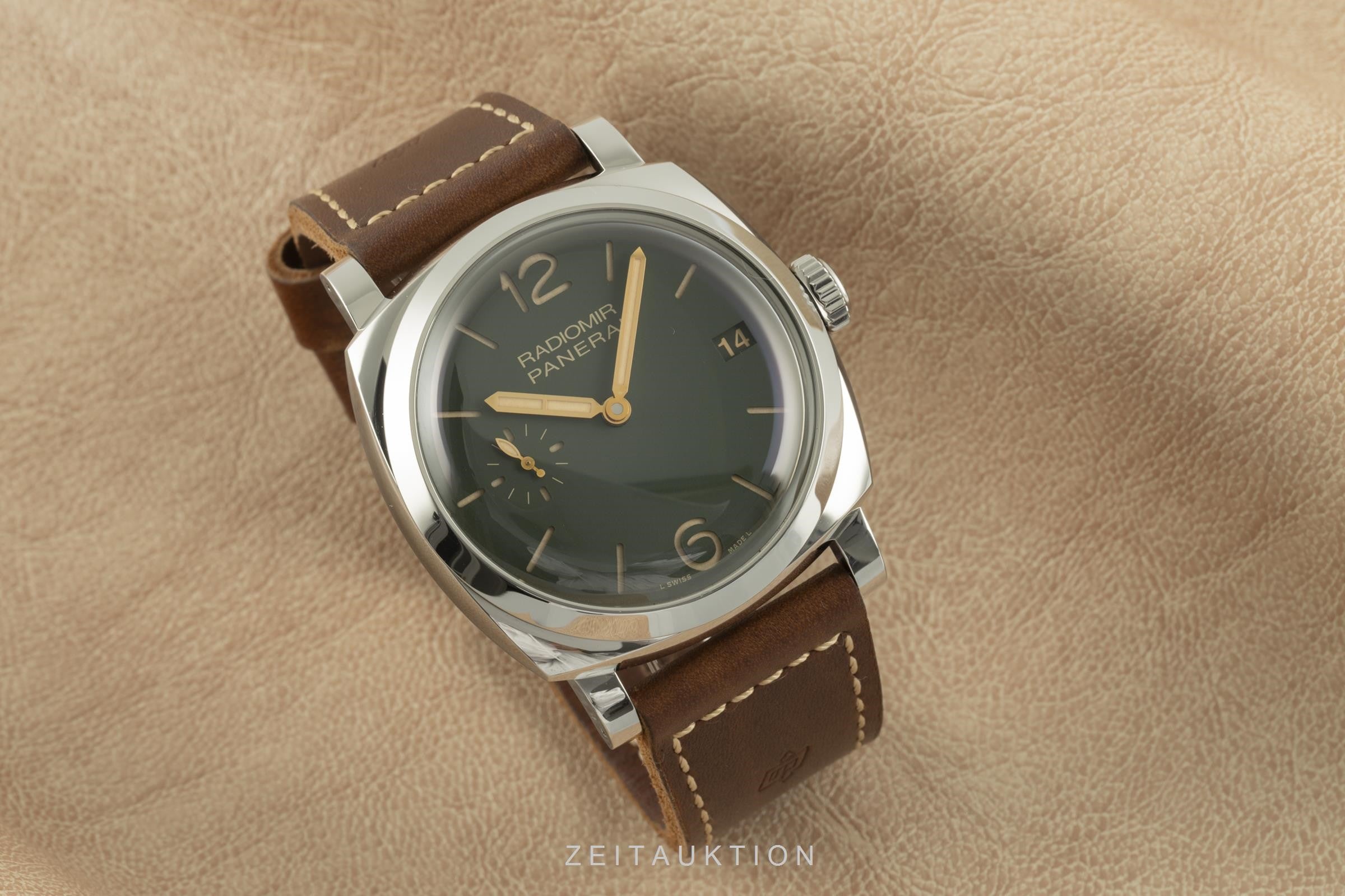 Panerai Radiomir acero cuerda manual reloj para caballeros PAM00736 LP: 8900EUR Limited  [2102488]
