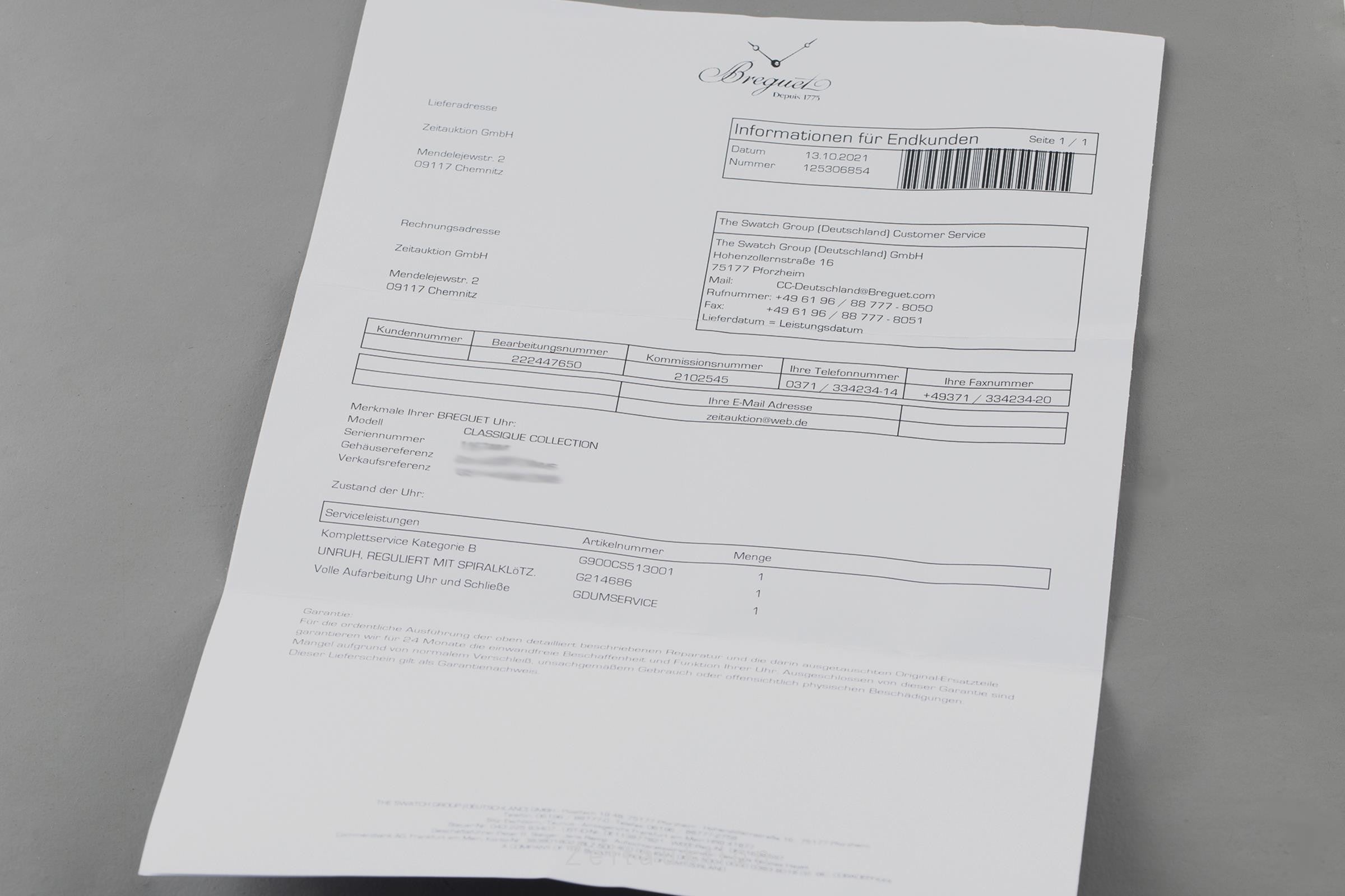 Breguet Classique or blanc 18 ct automatique montre pour hommes 5140BB/12/9W6, 5140 LP: 19200EUR  [2102545]