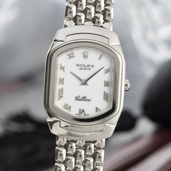 Rolex Cellini or blanc 18 ct quartz montre pour femmes 6631 LP: 13550EUR  [2102626]