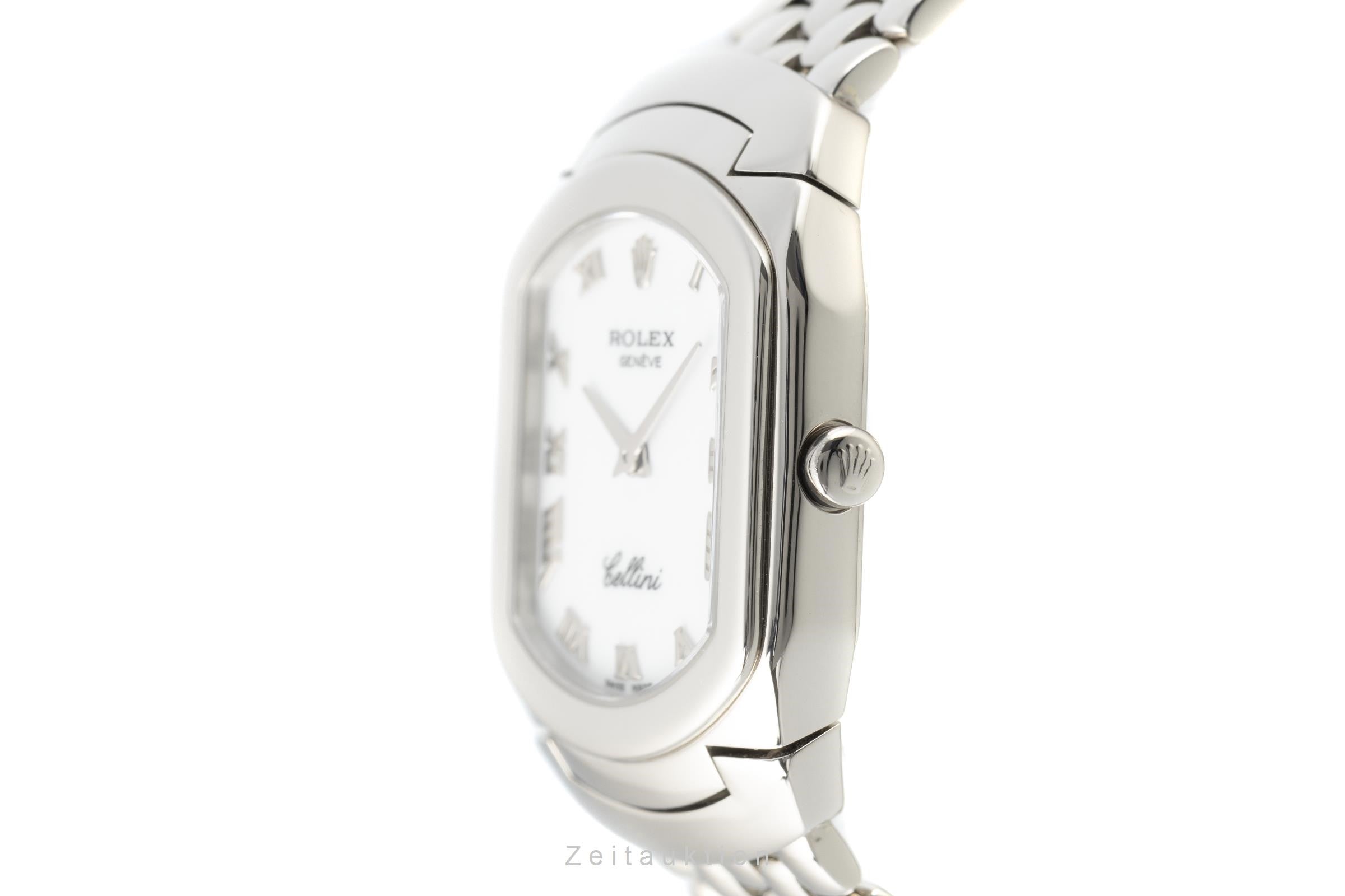 Rolex Cellini or blanc 18 ct quartz montre pour femmes 6631 LP: 13550EUR  [2102626]