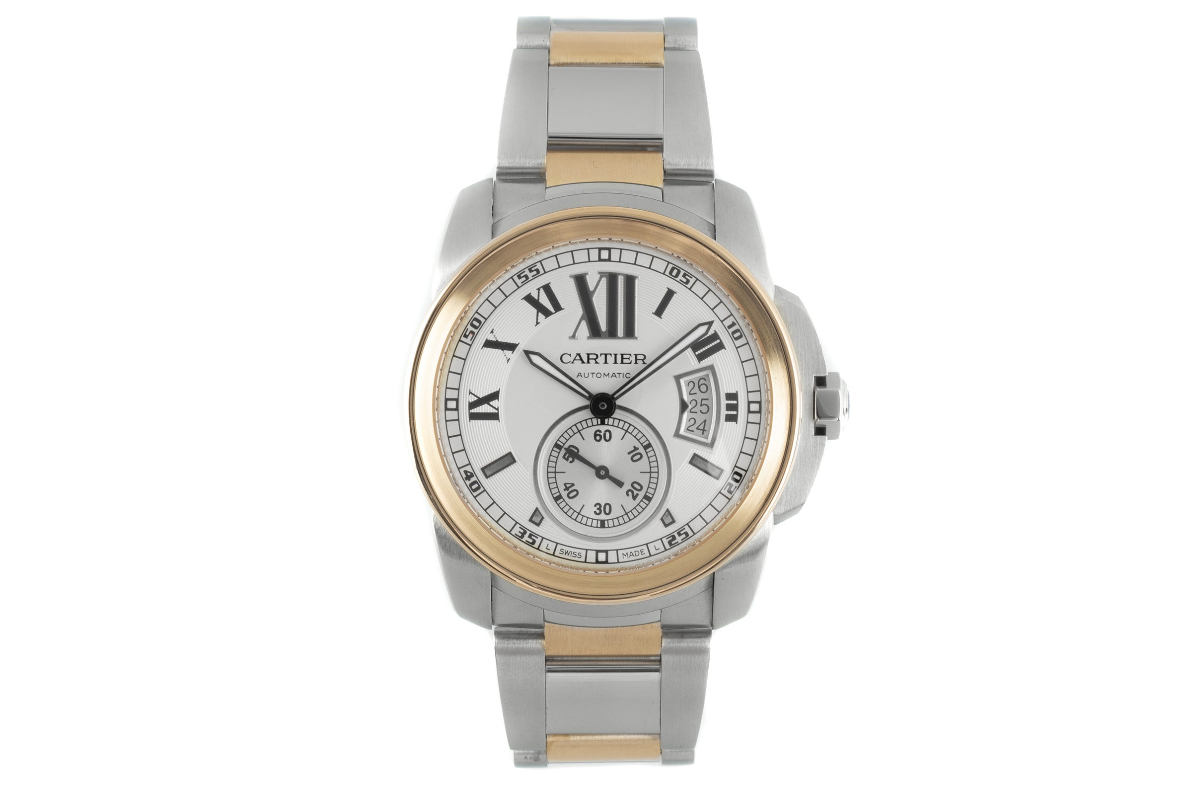 Cartier Calibre de Cartier steel / gold automatic men's watch 3389  [2102812]