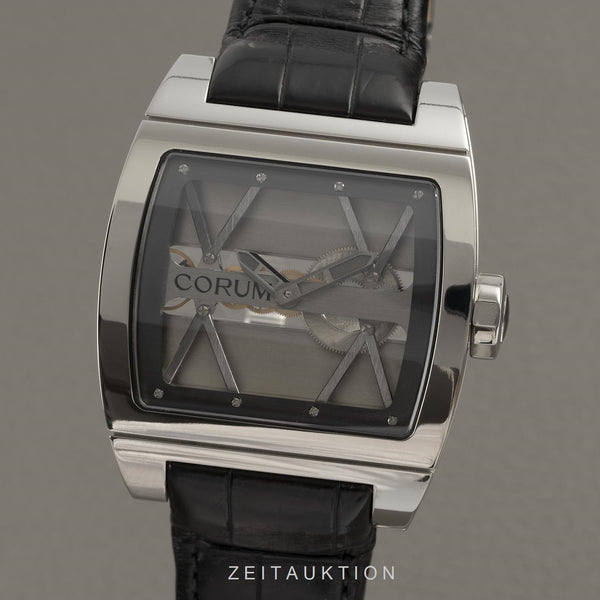 Corum Ti-Bridge titanio cuerda manual reloj para caballeros 05.0040, 007.400.040F8/0000  [2102816]