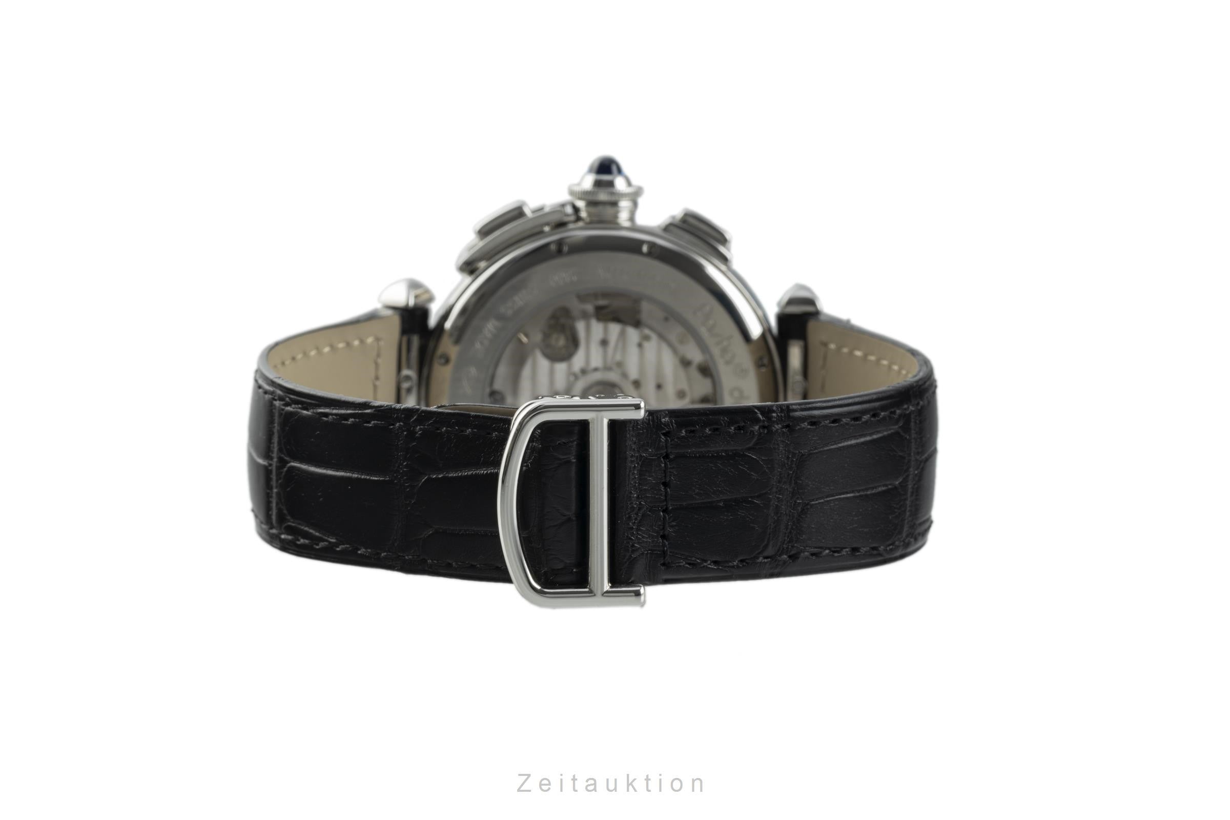 Cartier Pasha cronografo acciaio automatismo orologio da uomo 2860 LP: 9600EUR  [2102856]