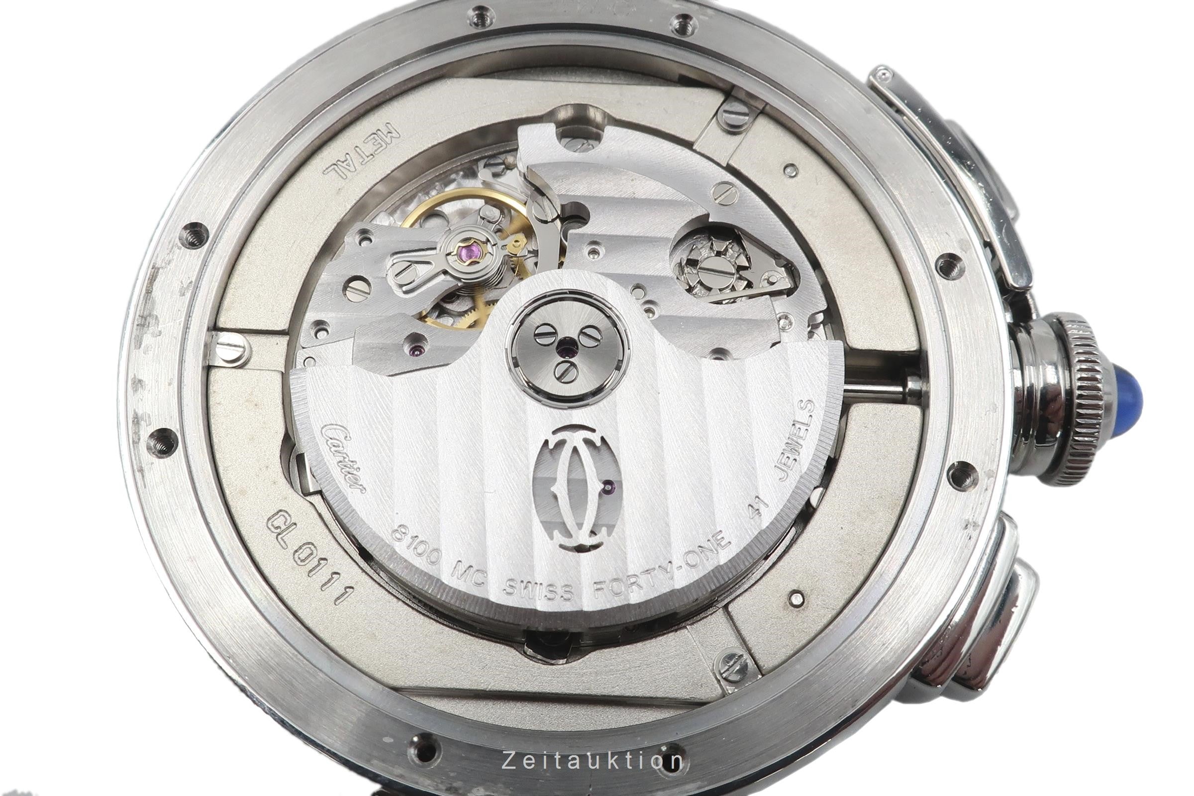 Cartier Pasha cronografo acciaio automatismo orologio da uomo 2860 LP: 9600EUR  [2102856]