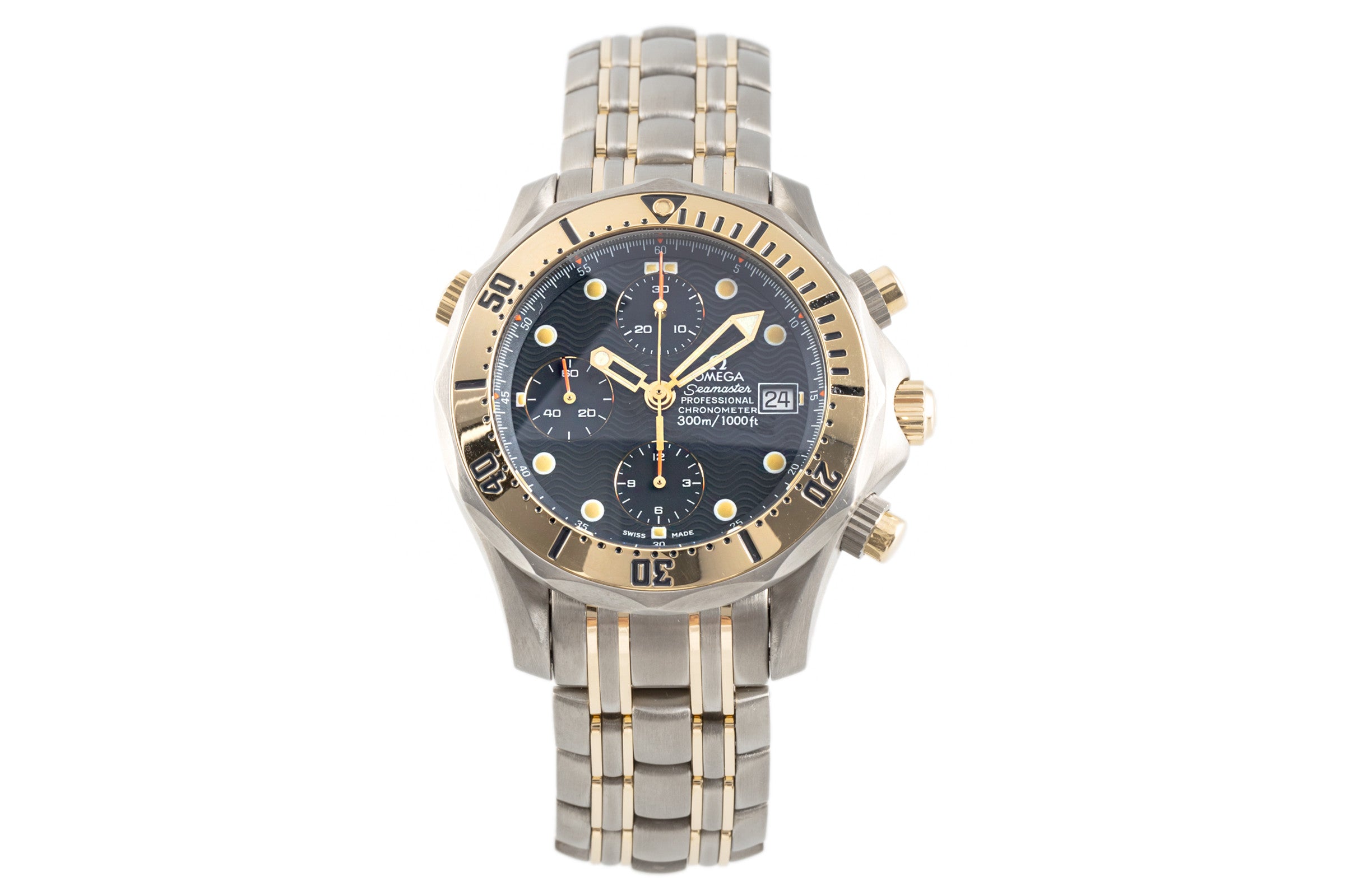 Omega Seamaster chronographe titane / or automatique montre pour hommes 2296.80.00   TL 378.0504, 178.0504 LP: 16800EUR  [2102970]