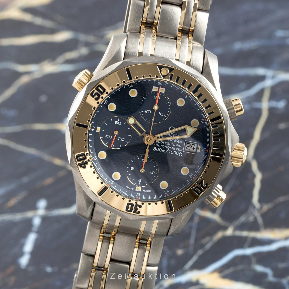 Omega Seamaster chronograph titanium gold automatic 1154