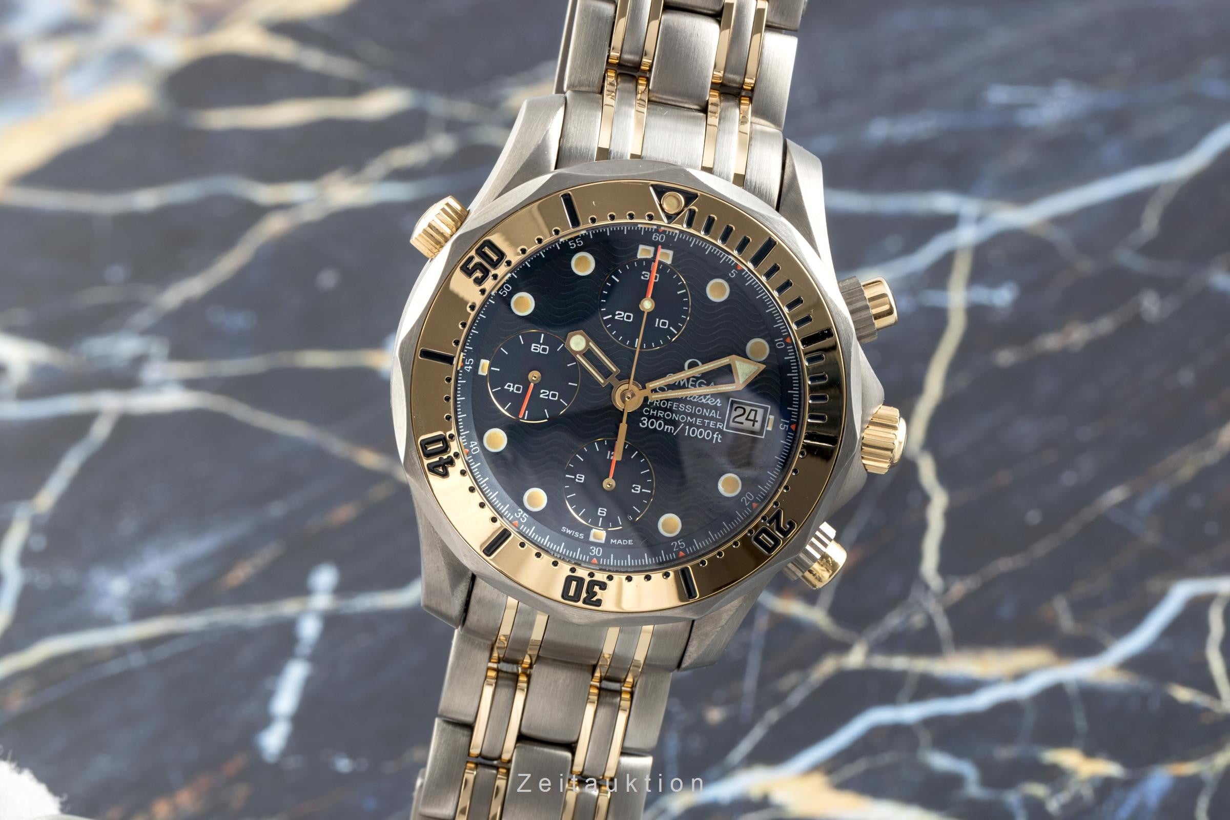 Omega Seamaster chronograph titanium / gold automatic men's watch 2296.80.00   TL 378.0504, 178.0504 LP: 16800EUR  [2102970]