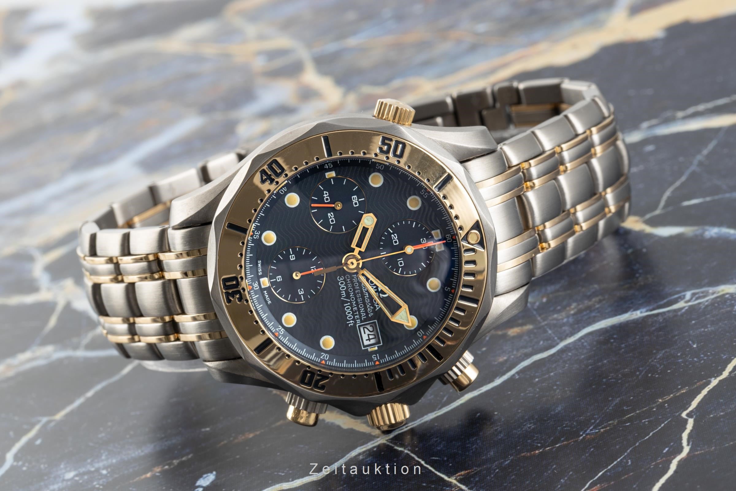 Omega Seamaster chronographe titane / or automatique montre pour hommes 2296.80.00   TL 378.0504, 178.0504 LP: 16800EUR  [2102970]