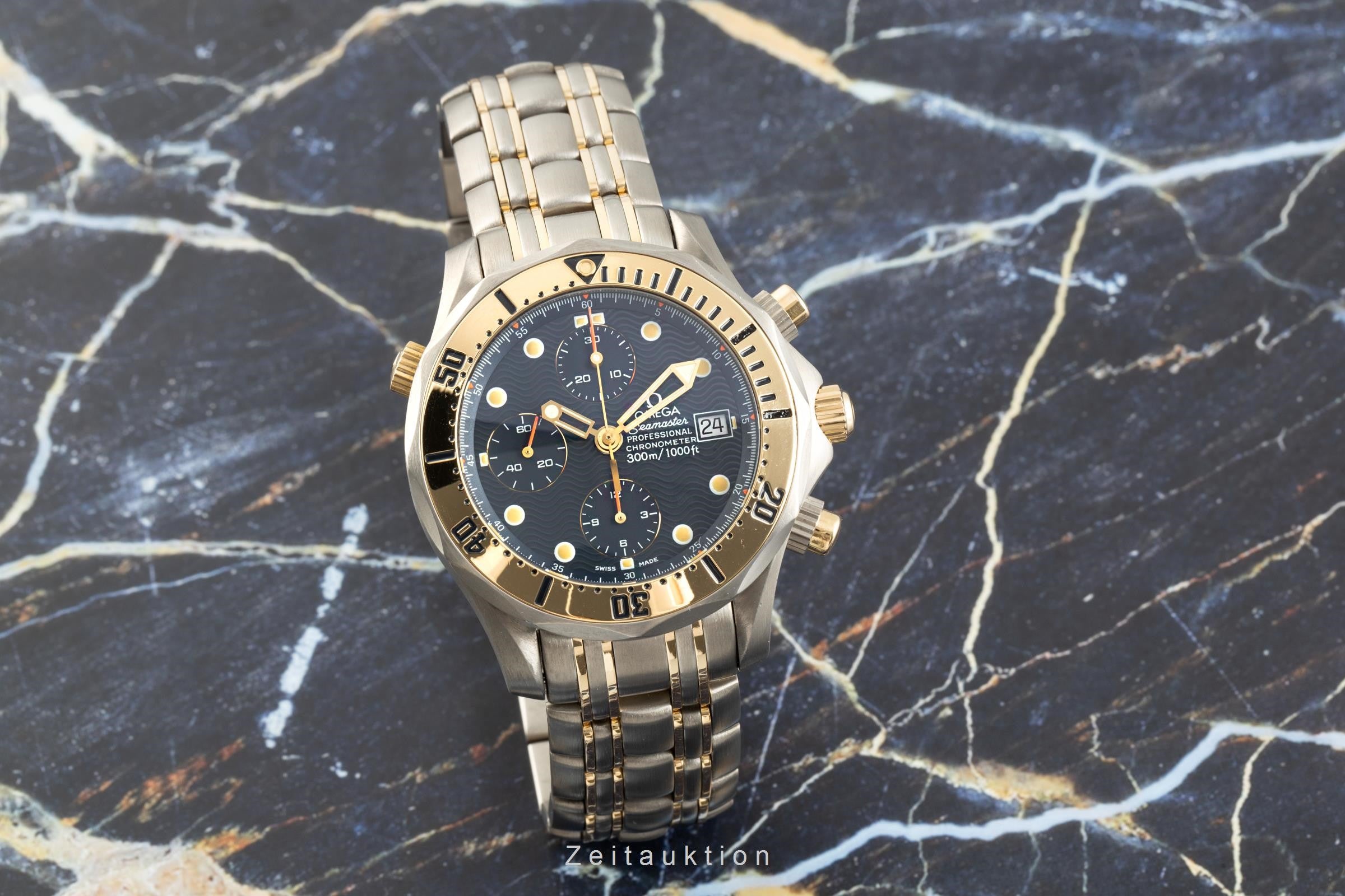 Omega Seamaster chronographe titane / or automatique montre pour hommes 2296.80.00   TL 378.0504, 178.0504 LP: 16800EUR  [2102970]