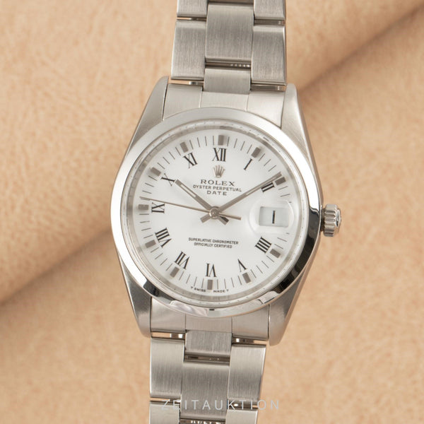 Rolex Date 34 Automatik Edelstahl Herrenuhr Oyster Perpetual Ref. 15200  [2103311]