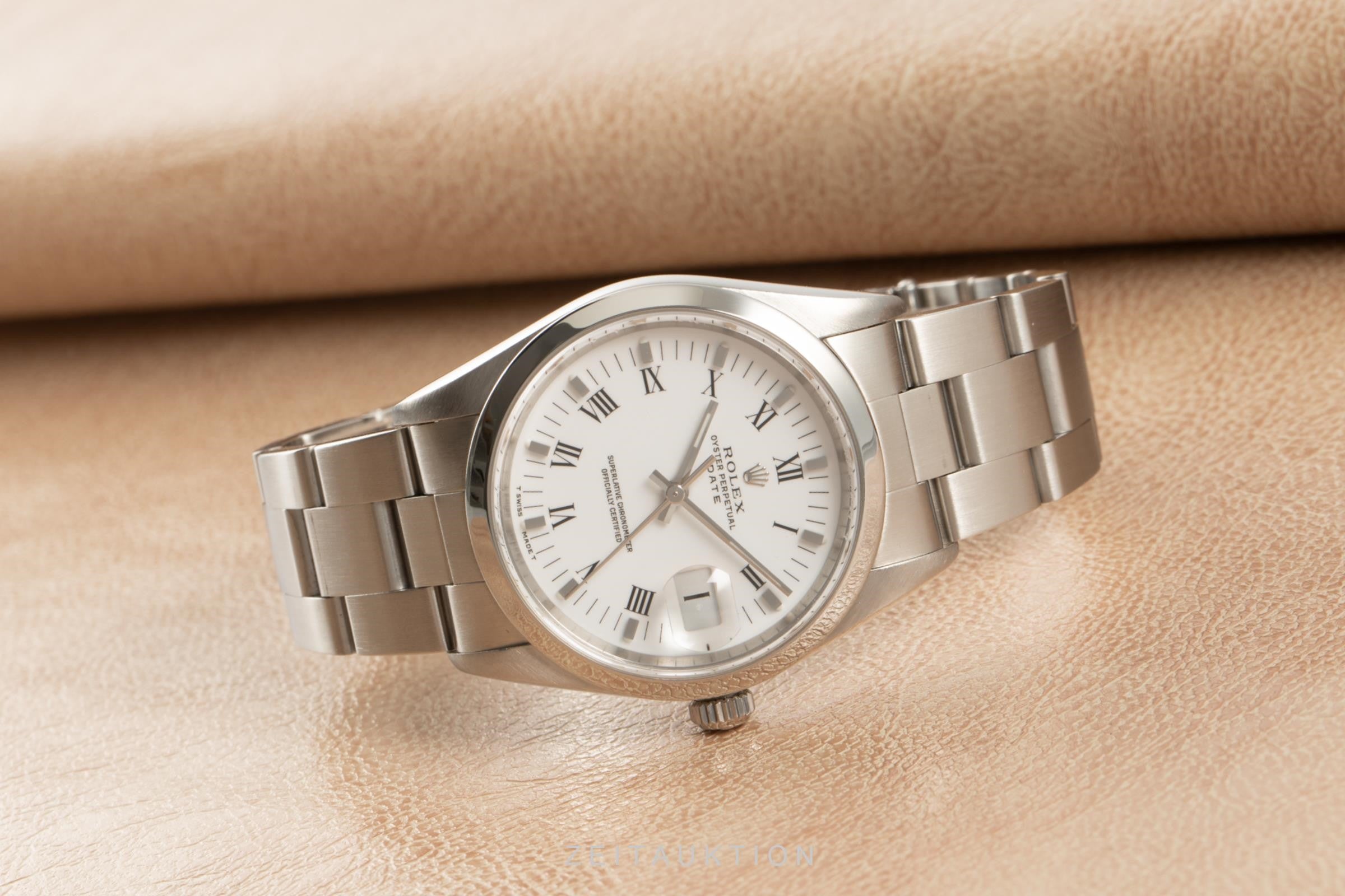 Rolex Date 34 Automatik Edelstahl Herrenuhr Oyster Perpetual Ref. 15200  [2103311]