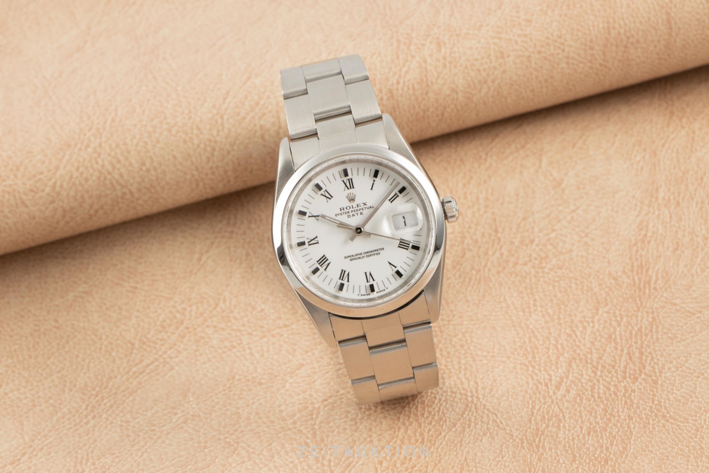 Rolex Date 34 Automatik Edelstahl Herrenuhr Oyster Perpetual Ref. 15200  [2103311]