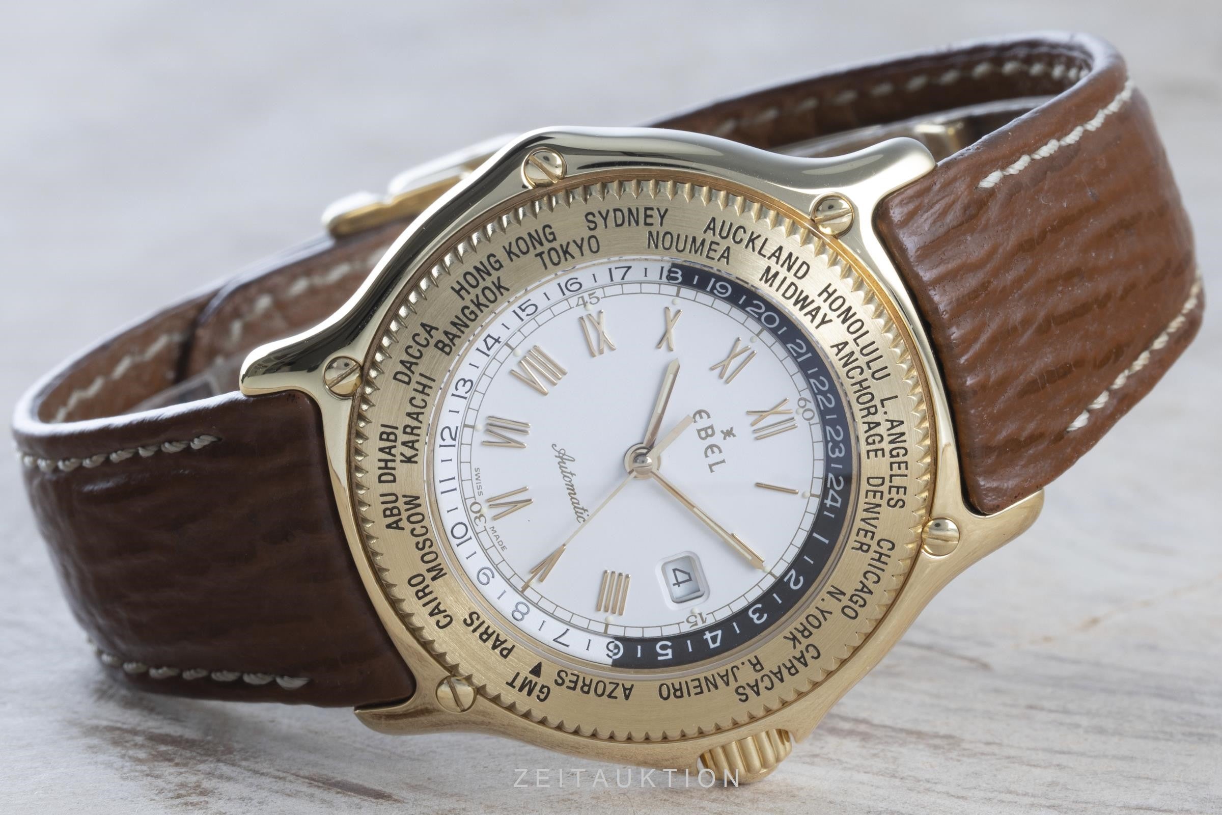 Ebel Voyager 18K (0,750) Gelbgold Automatik Herrenuhr Gold Ref. 8124913  [2103453]