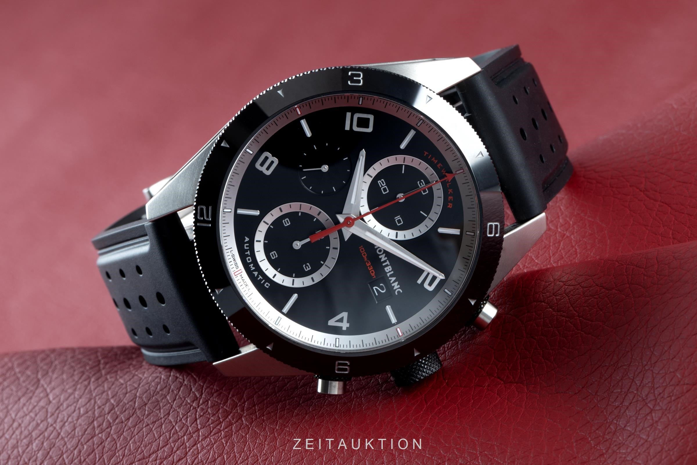 Montblanc Timewalker Chronograph Automatik Stahl Herrenuhr Ref. 7424 VP: 3300 € [2103501]