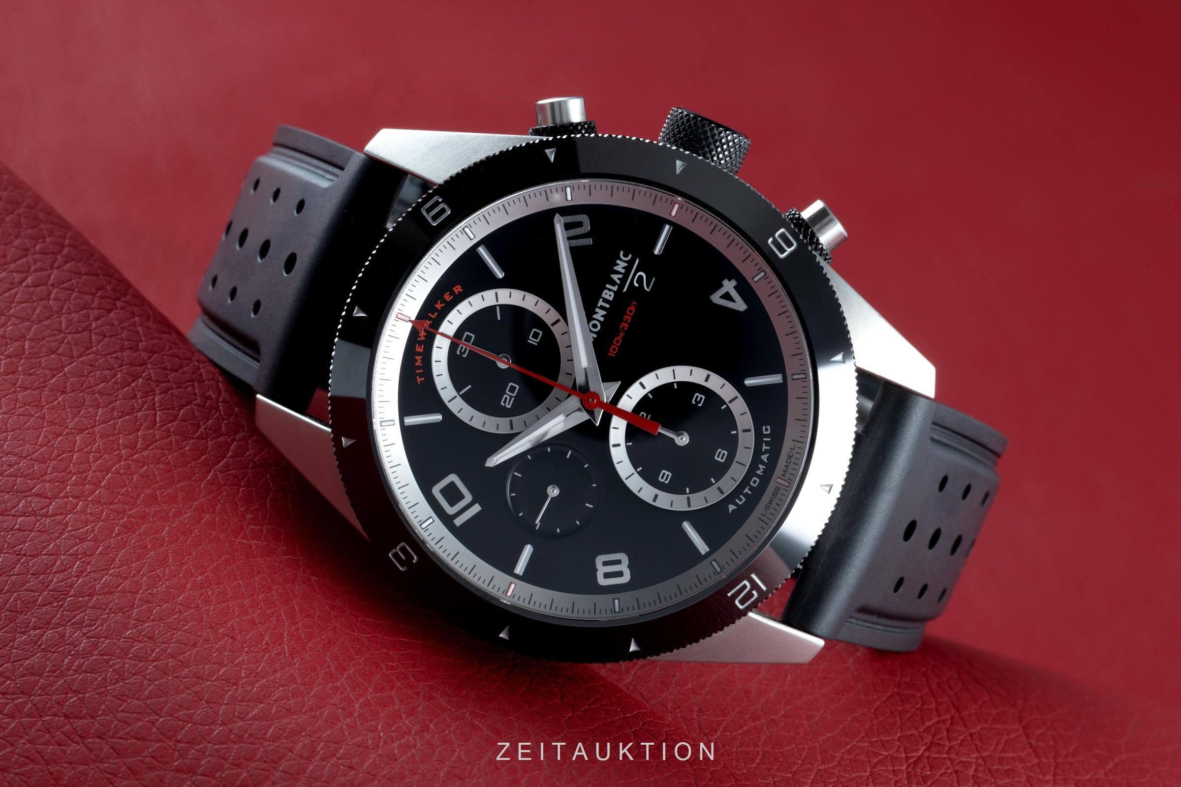 Montblanc Timewalker Chronograph Automatik Stahl Herrenuhr Ref. 7424 VP: 3300 € [2103501]