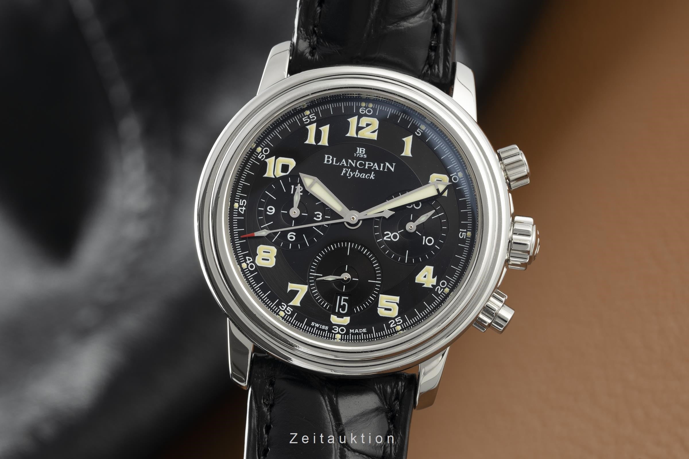 Blancpain Leman chronograph steel automatic men's watch 2185F-1130  [2103511]