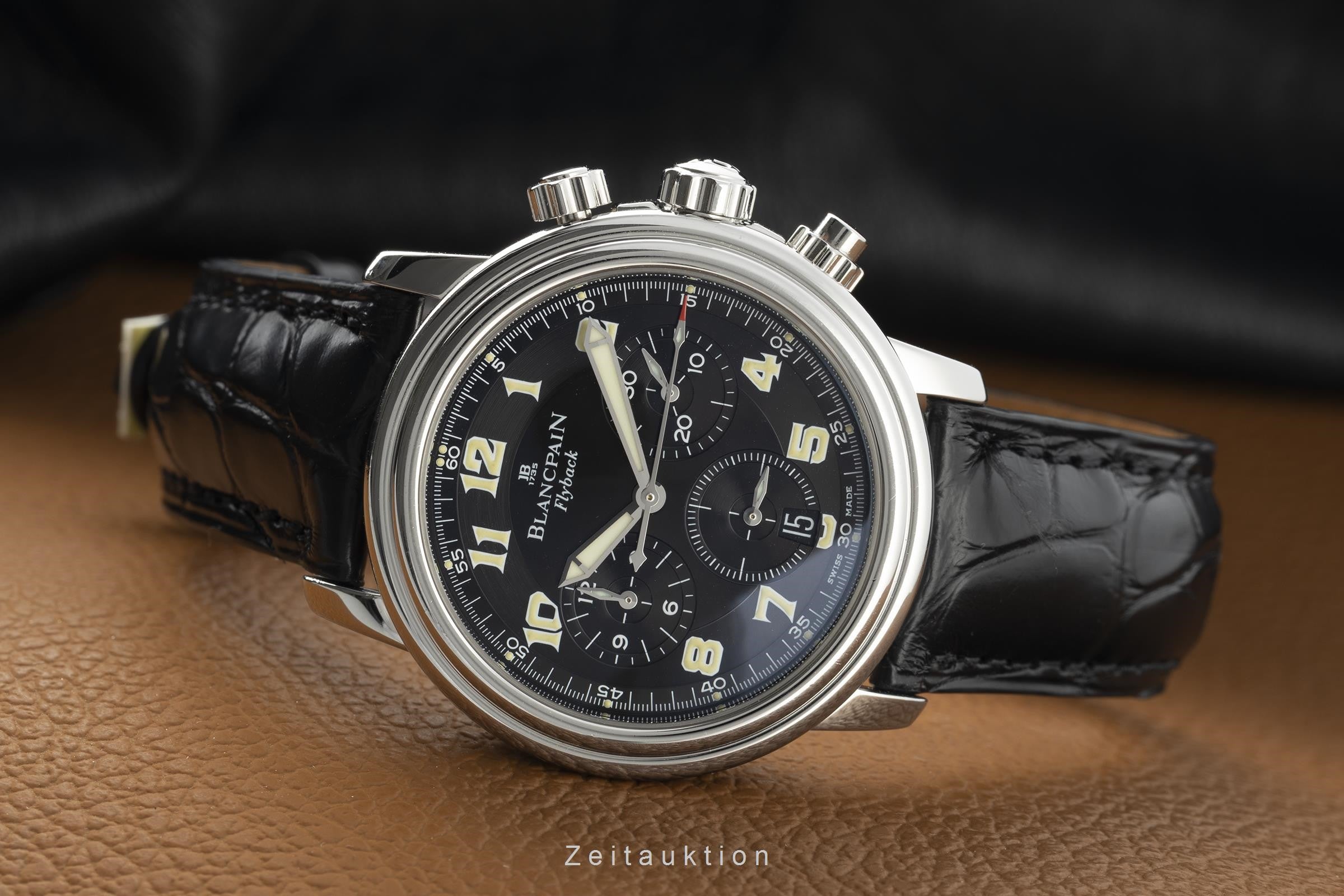 Blancpain Leman cronógrafo acero automático reloj para caballeros 2185F-1130  [2103511]