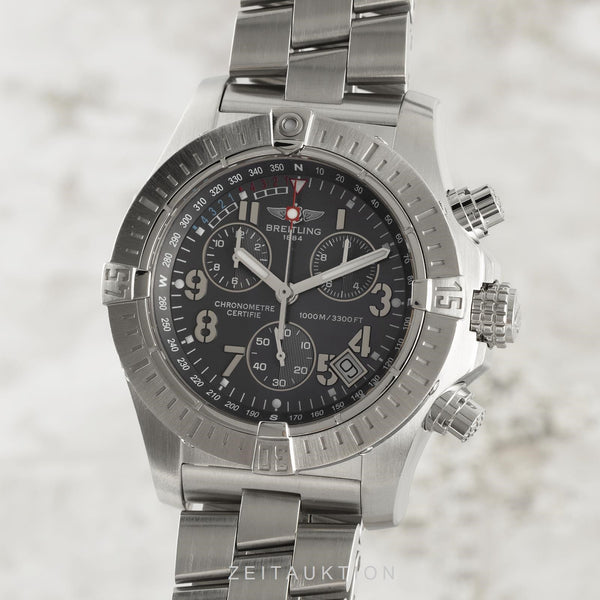 Breitling Avenger Seawolf chronograph steel quartz men's watch A73390  [2103635]